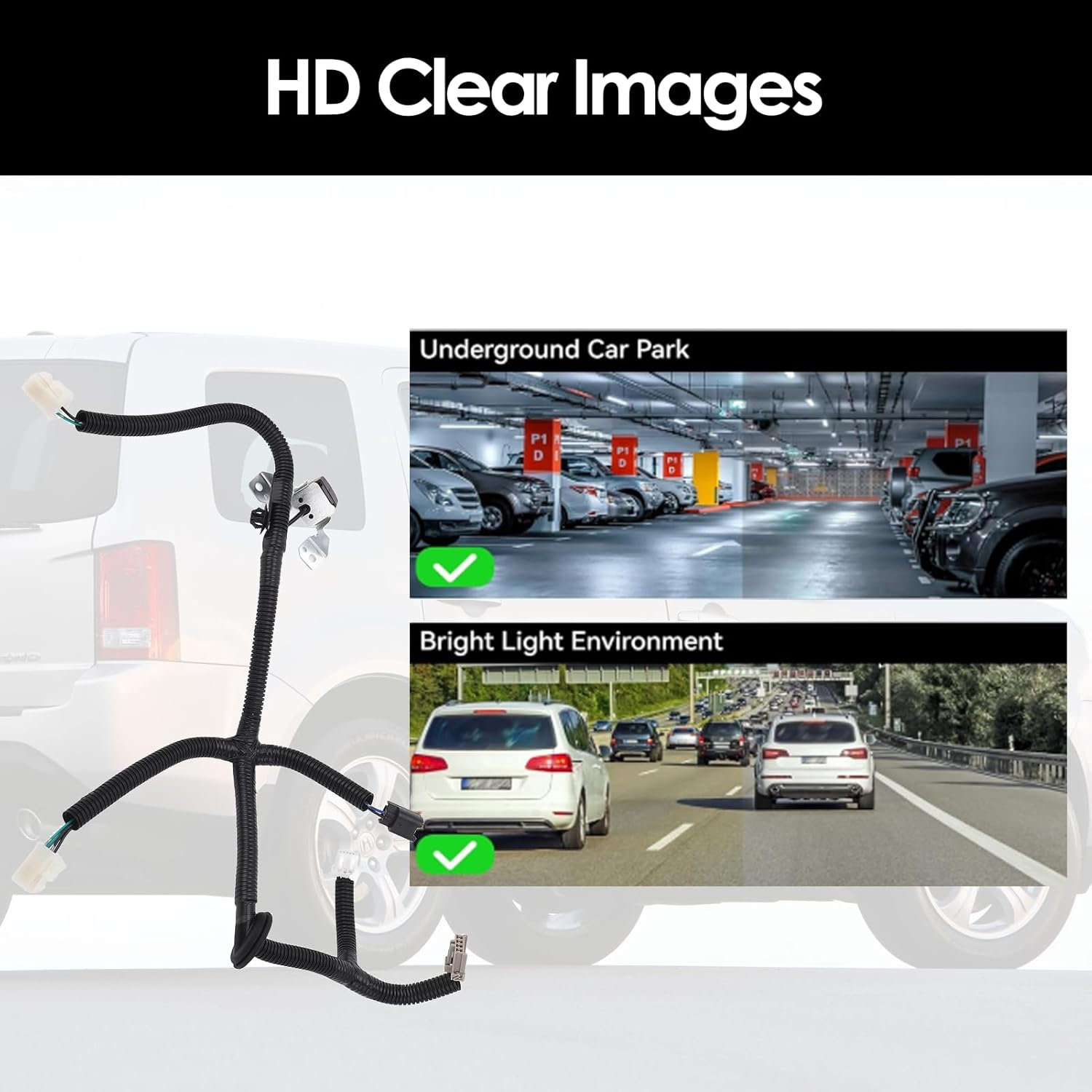 Generic Backup Camera for Pilot 2012 to 2015, Car Rear View Camera, Waterproof anti Fog Reverse, 39530SZAA01, 16606744 Parking Assist Replaces