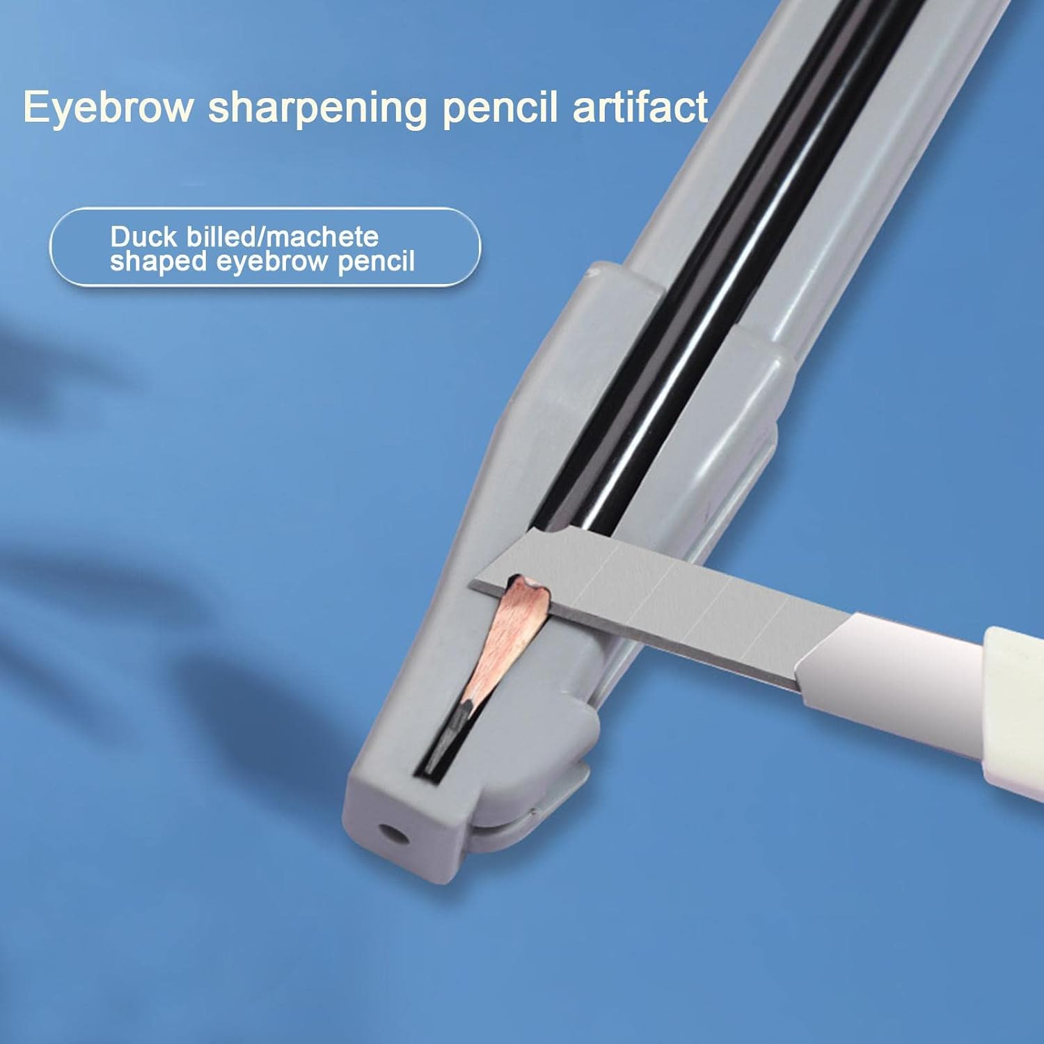 Huayeex Duckbill-Shape Eyebrow Pencil Shaper | Cosmetic Art Pencil | Compact Cosmetic Shaper for Beginners & Professional image number 6