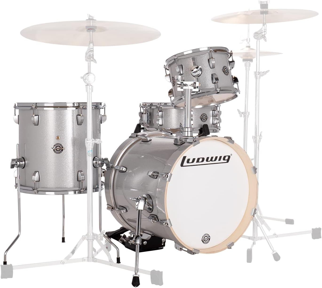 Radic Ludwig Drum Set, Breakbeats Breakbeats [LC2797] Silver Sparkle image number 4