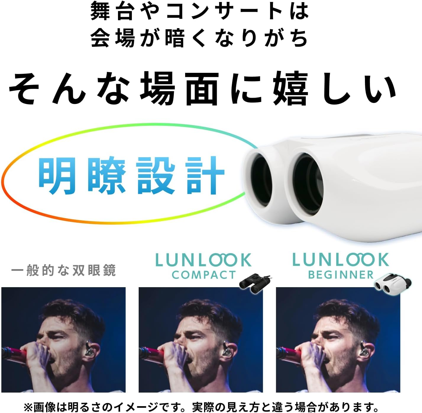 Dretec Binoculars for Live Use, Lightweight, 6.7 Oz (190 G), Premium Prisms Bak4 Use, Clear Design, Bright, Lightweight, for Live Concerts, Bird Watching, Theater, Music Listening, Children image number 5