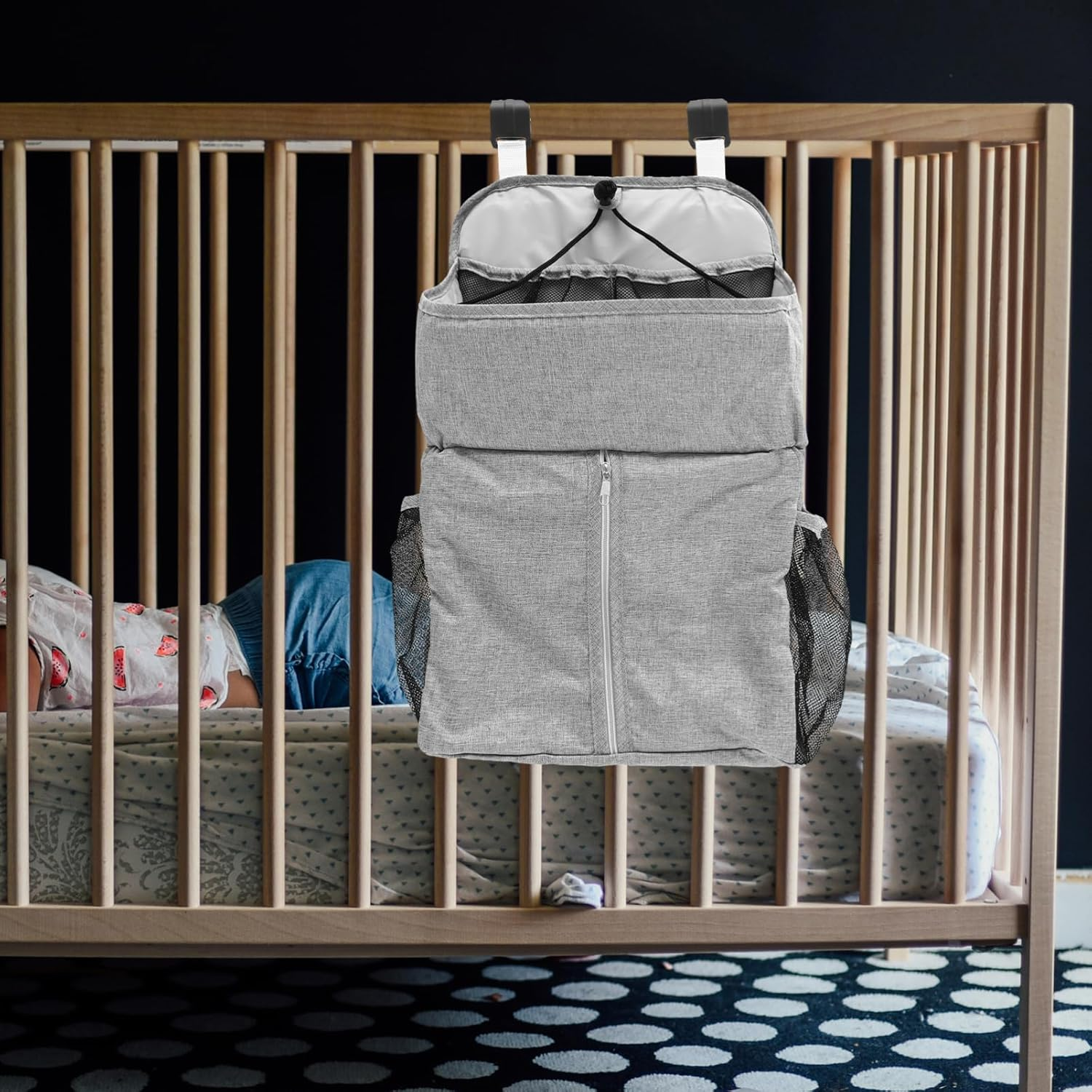 Boy Girl Diaper Bag Bed Bag Hanging Storage Nappy Changing Products for Newborn image number 5