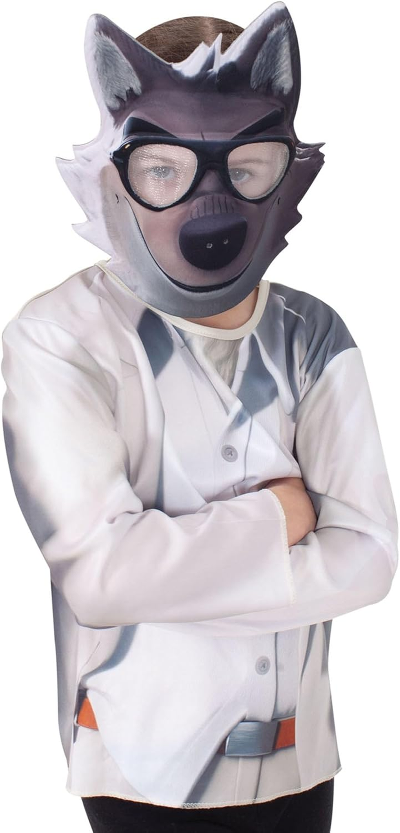 Mr Wolf Costume Top & Mask Set for Kids - the Bad Guys image number 1