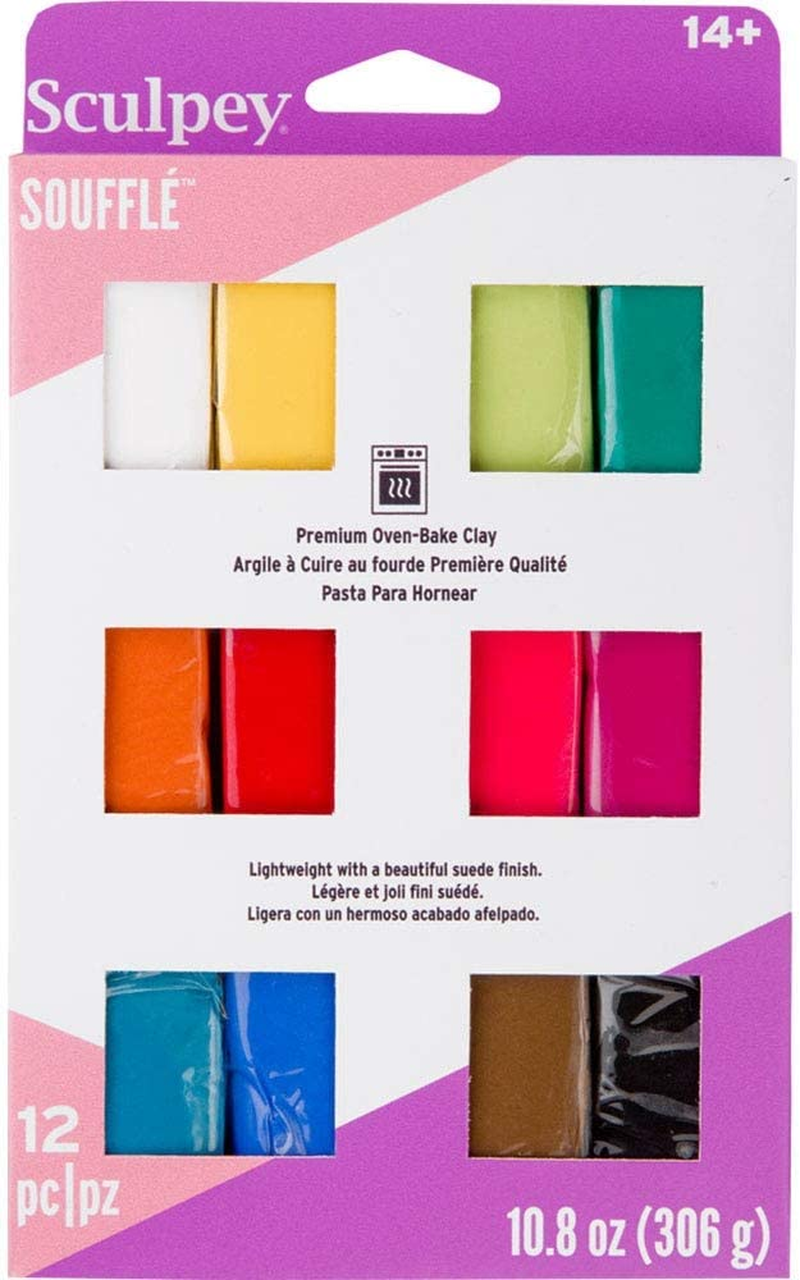 Polyform SUMP0750 Sculpey Souffle Multipack Clay, 0.9-Ounce, 12-Pack image number 3