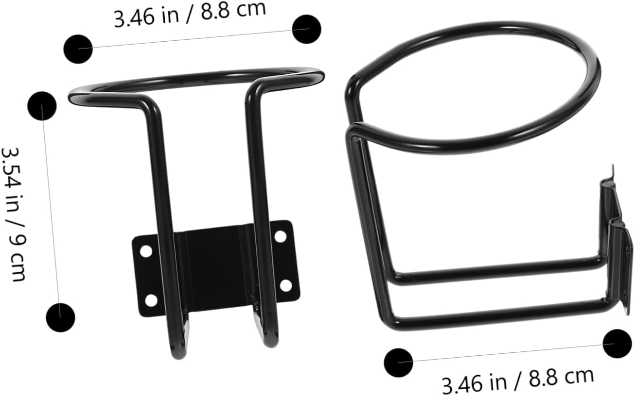STOBAZA 2Pcs Boat Cup Holder Drink Holder for Cars Rvs Trailers Easy to Vehicles Design for Convenient Use - Silver image number 4