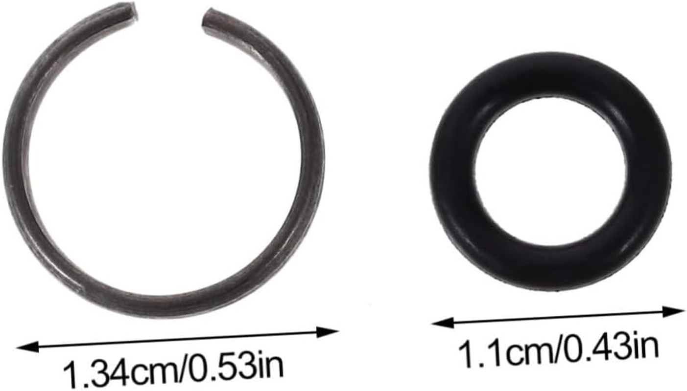 Impact Wrench Socket Retainer Ring Lock Ring with High Torque Resistance and Anti-Slippage Functionality for Automotive Repair and Mechanical Maintenance Use 12 Sets image number 4