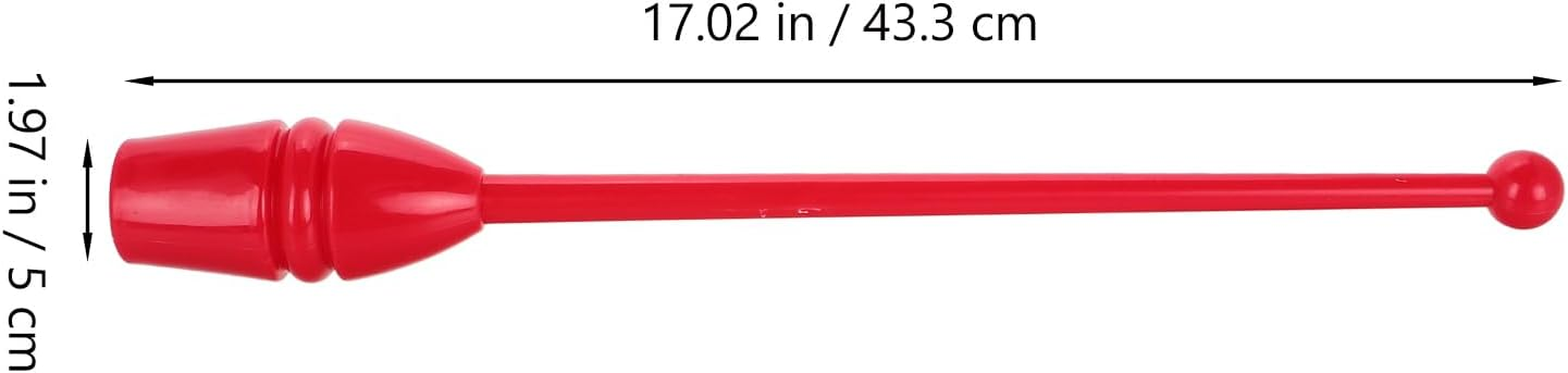 Gymnastics Stick for Rhythmic Training - Red PP Gym Equipment for Adults and Kids Ideal for Home School and Fitness image number 3
