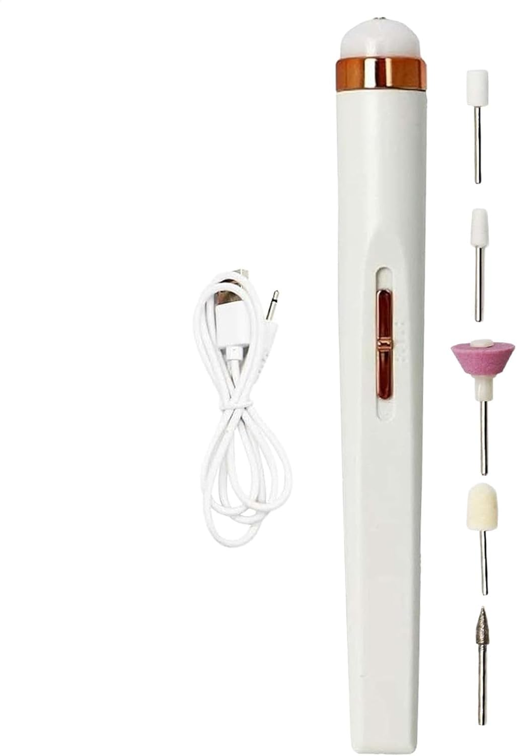 Nail Manicure Kit, Pedicure Portable Grinder, Ergonomic Polishing Tool, Filer Polisher for Families, Friends, Lovers, Material Sturdy ABS, Portable and Versatile Tool image number 2