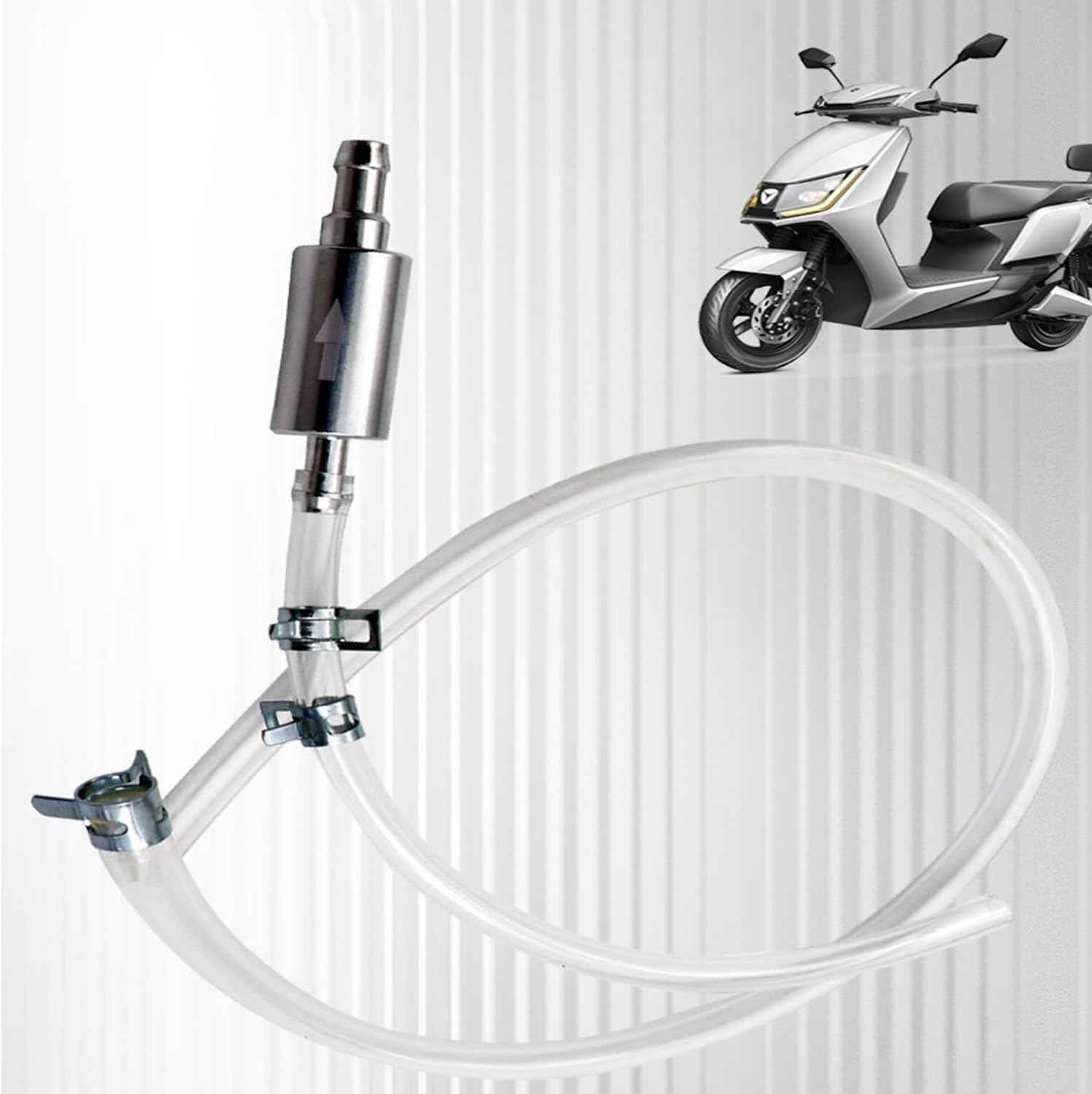 Roczential 2Pcs Brake Bleeder Hose One Way Check Valve Tube Bleeding Tool Kit for Car Motorcyle Clutch Aluminum Body Tube Kit for Hydraulic System Bleeding,Brake Fluid Bleeder Repair Kit for Car image number 3