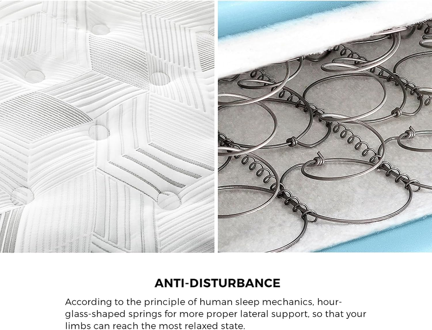 King Single Mattress BEDRA BEDDING 22Cm King Single Bed Mattress with 2Pcs Pillows Cool Gel with Bonnell Spring image number 1