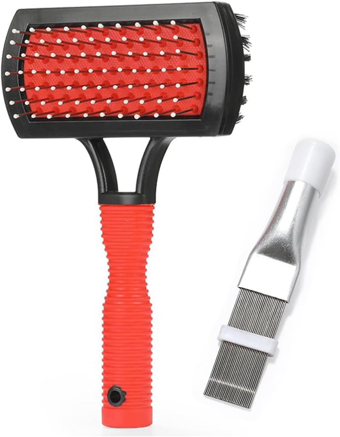 Air Conditioner Evaporator Coil Cleaning Brush AC Condenser Coil Fin Comb Straightener HVAC Cleaner Brush (1 Fin Comb + 1 Dual-Sided Evaporator Coil Cleaner Brush) for Cleaning Air Condition