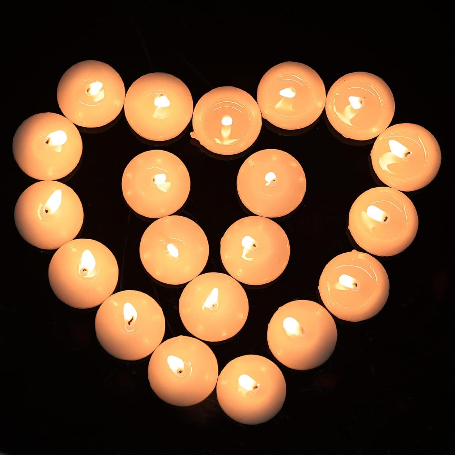 20 Pcs Floating Candles Centerpieces, 1.5 Inch Unscented Floating Candles Small Decoration for Valentine'S Day, Thanksgiving, Wedding, Holiday, Parties and Home Decor image number 5