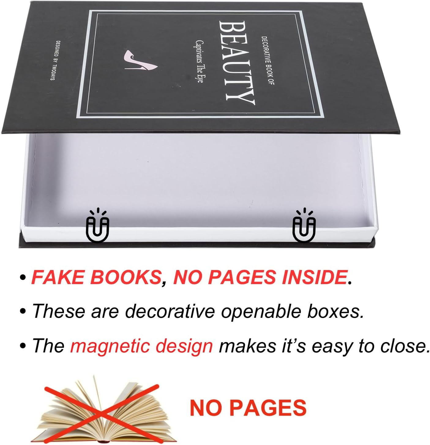 Twodays Fashion Designer Coffee Table Books for Shelf, Girly Light Pink Room Decor, Luxury Decorative Fake Books. (Set of 3) image number 1