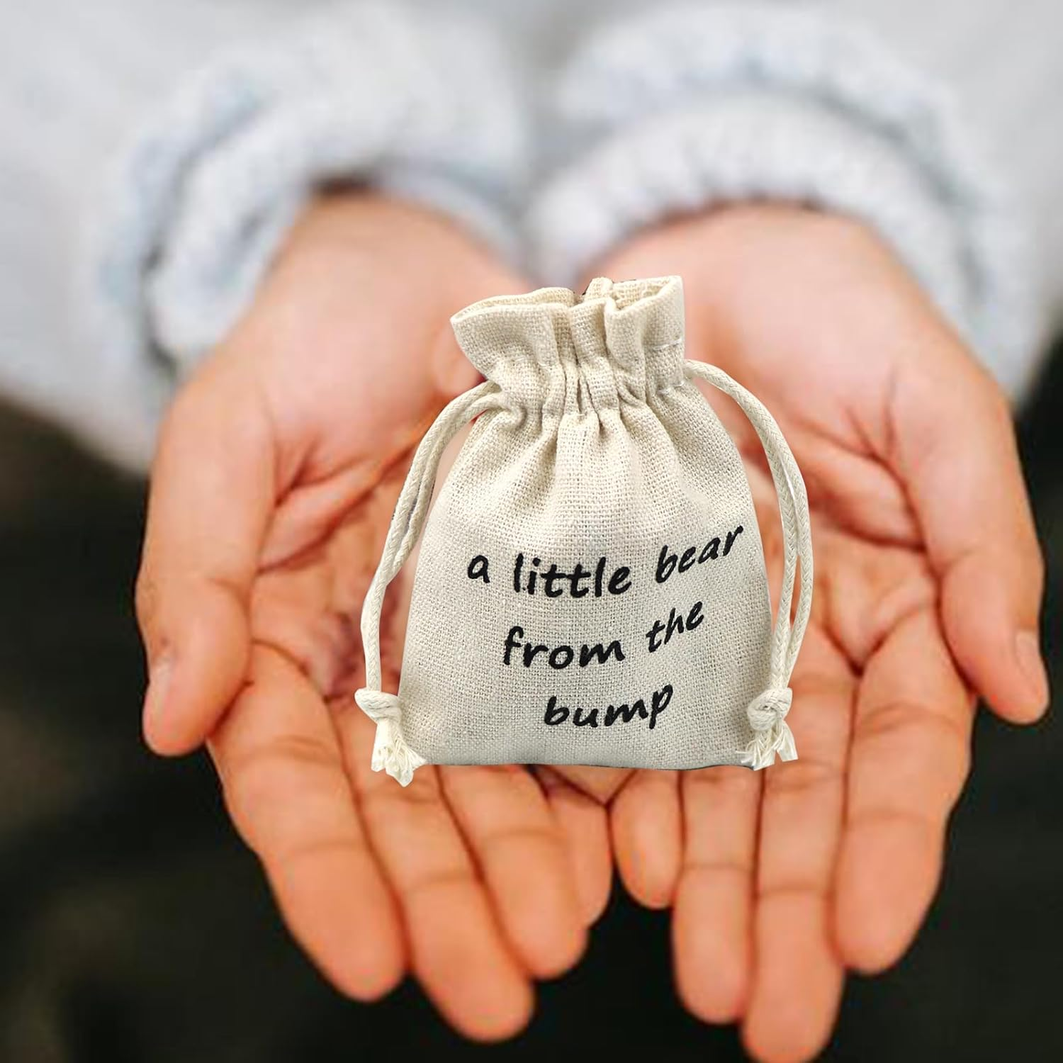 LUOKIFUR Pocket Bear ''Crash'' Gifts Pregnancy Announcements New Grandparents Gifts Baby Keepsake Gifts (Bump), 5Cm * 5Cm