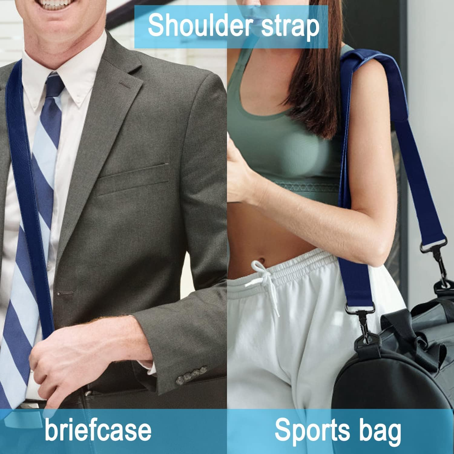 Shoulder Strap 56 Inch, Universal Adjustable Shoulder Belt image number 4