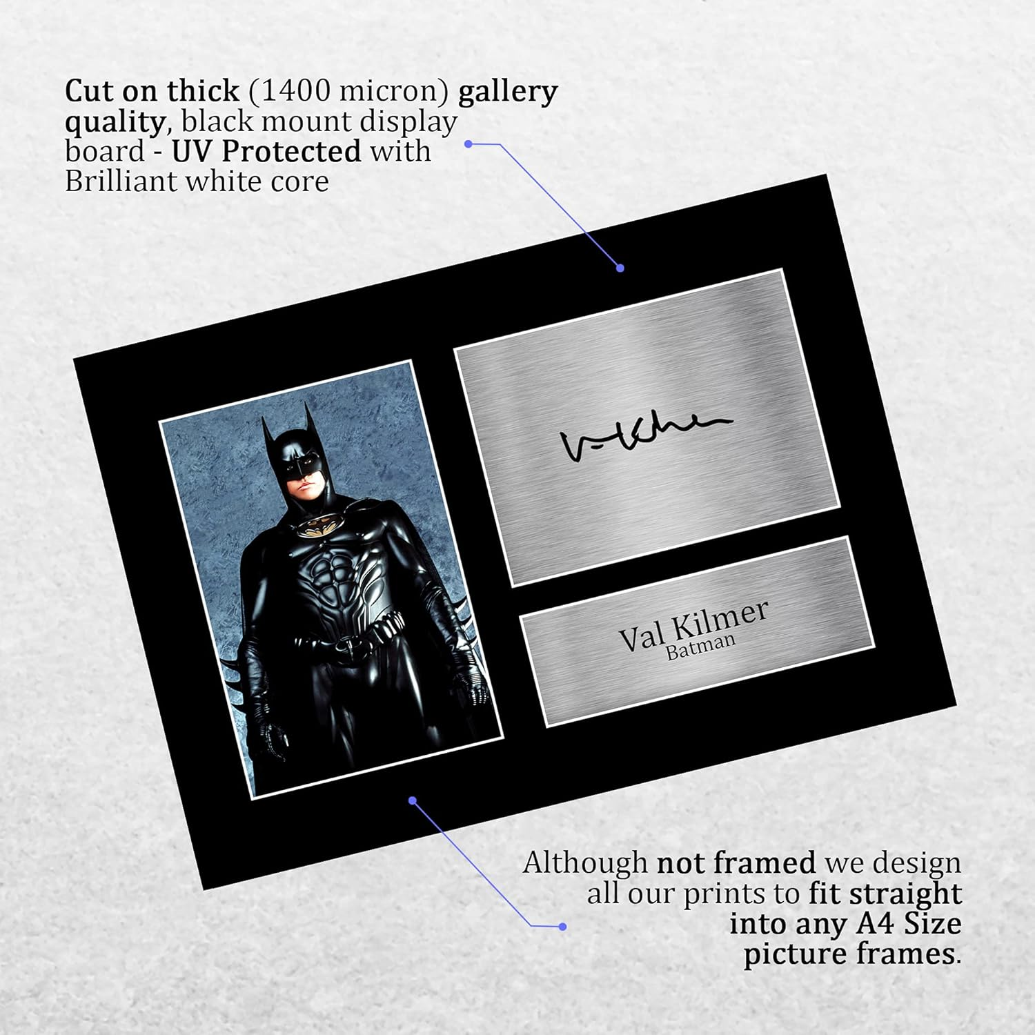 HWC Trading A4 Val Kilmer Batman Forever Gifts Printed Signed Autograph Picture for Movie Memorabilia Fans image number 5