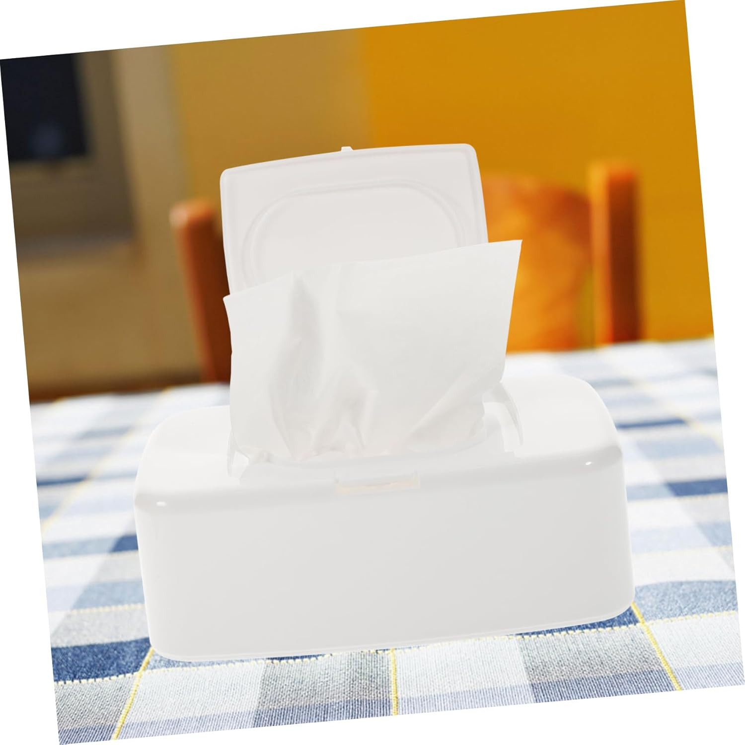 SHOWERORO 2Pcs Wipes Case Portable Wipes Storage Organizer Box Small Organizer Easy to Move image number 6