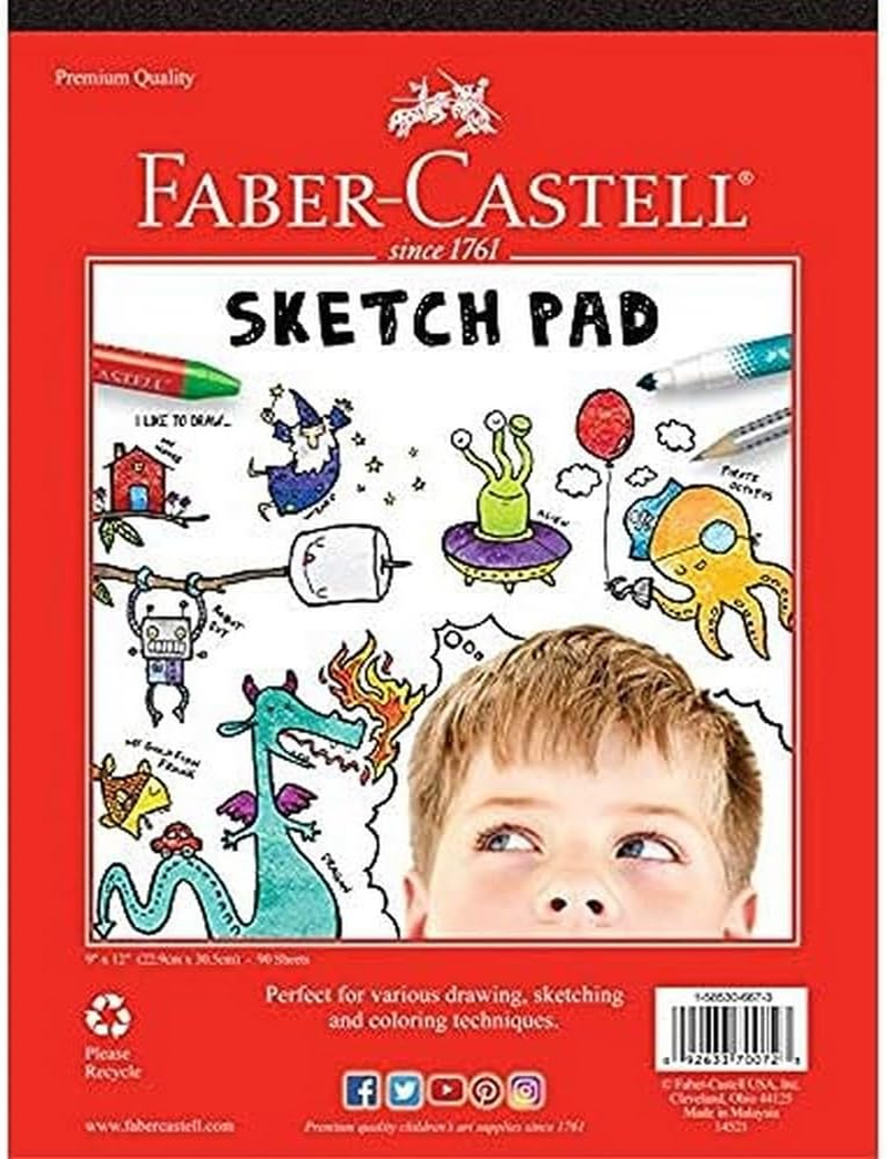 Faber-Castell Watercolor Paper Pad - 15 Sheets (9 X 12 Inches) - 9 X 12, Sketch Pad