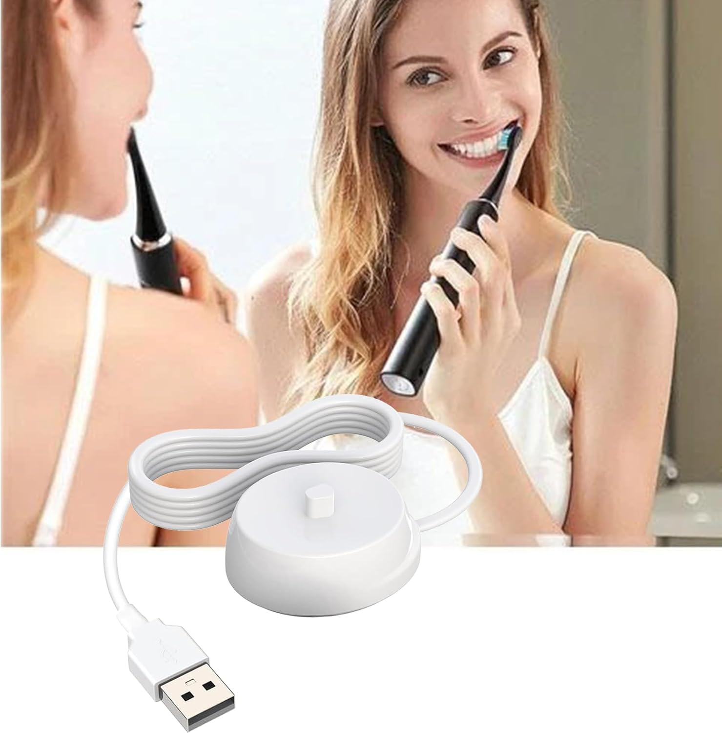 USB Charger Base for Oral-B Braun Electric Toothbrush，Replacement 5V USB 3757 Charger for Oral-B,Portable Travel Charging Base image number 3