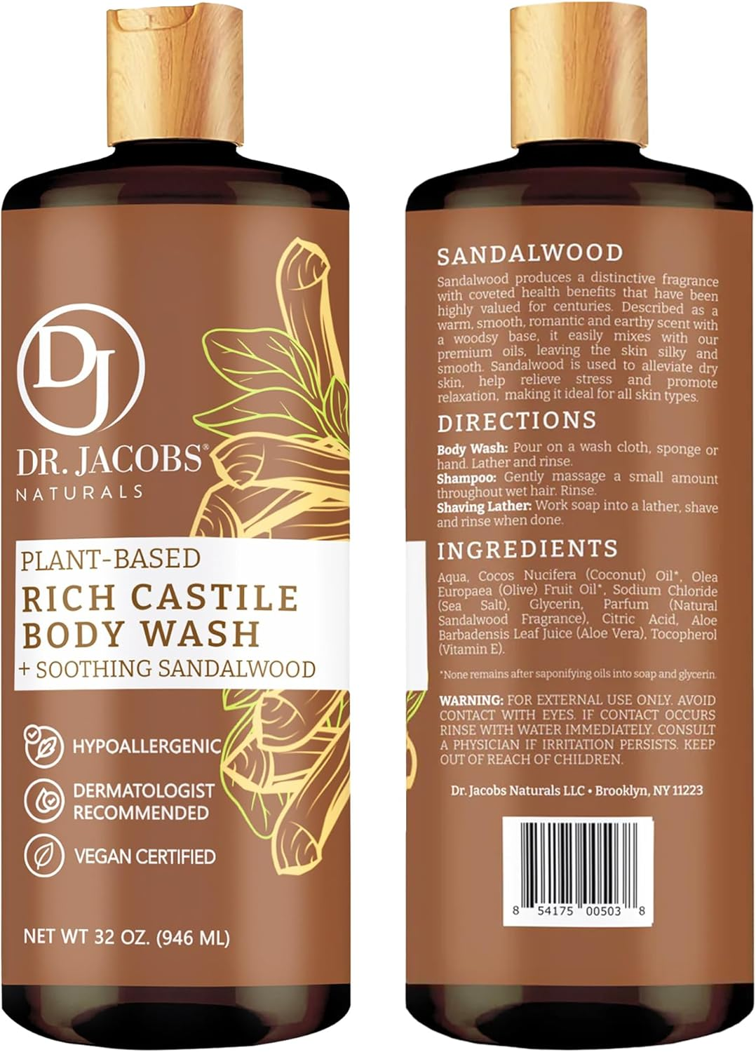 Dr. Jacobs Naturals Castile Liquid Soap - 16 Oz - Lavender image number 5