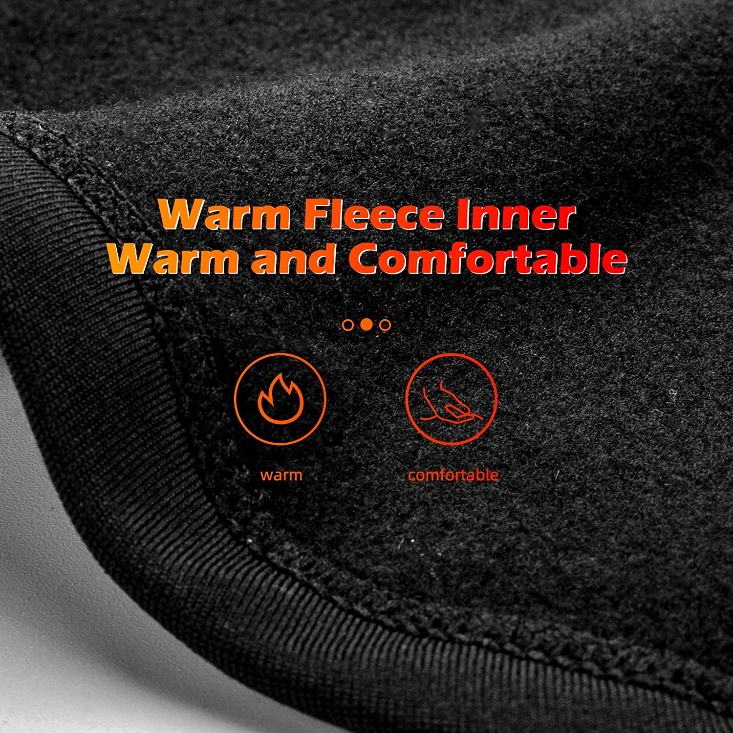 ROCKBROS Winter Balaclava Ski Mask Men&rsquo;S Balaclava Warm Breathable Neck Gaiter for Sports Cold Weather Black image number 1