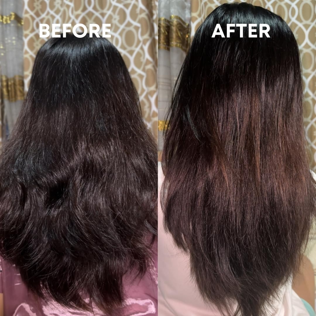 Cheekyglo Rapid Repair Hair Mask (200Ml) | Nourishes Hair | Restores Luster | Tames Frizz | Detangle | Boosts Keratin | Increase Shine & Volume | Delicious Peach & Vanilla Scent image number 6