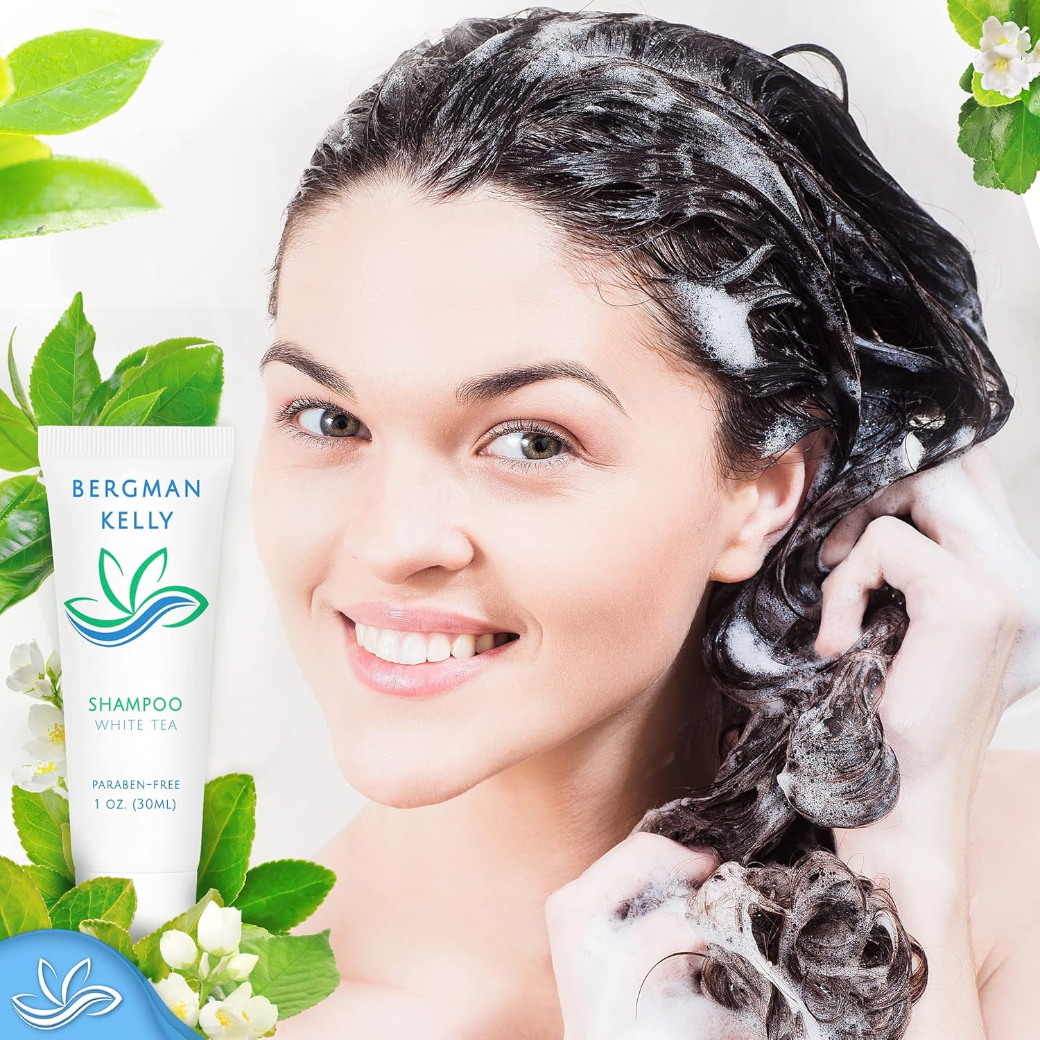 BERGMAN KELLY Travel Size Amenities (100 Pack, 30Ml) Shampoo and Conditioner for Guest Bathrooms