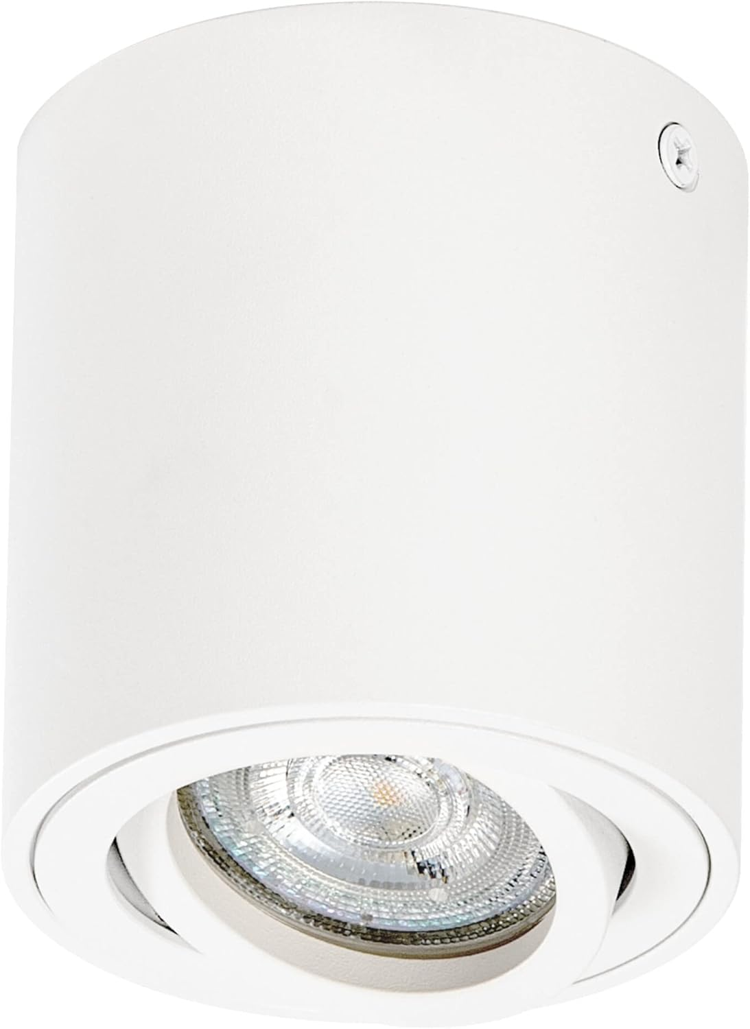 LEDVANCE Spot Surface round Ceiling-Mounted Spot, White, with GU10 Base, Can Be Fitted with a Normal or Smart Lamp, Flexible Beam Angle, IP20 Protection, High-Quality Housing image number 5