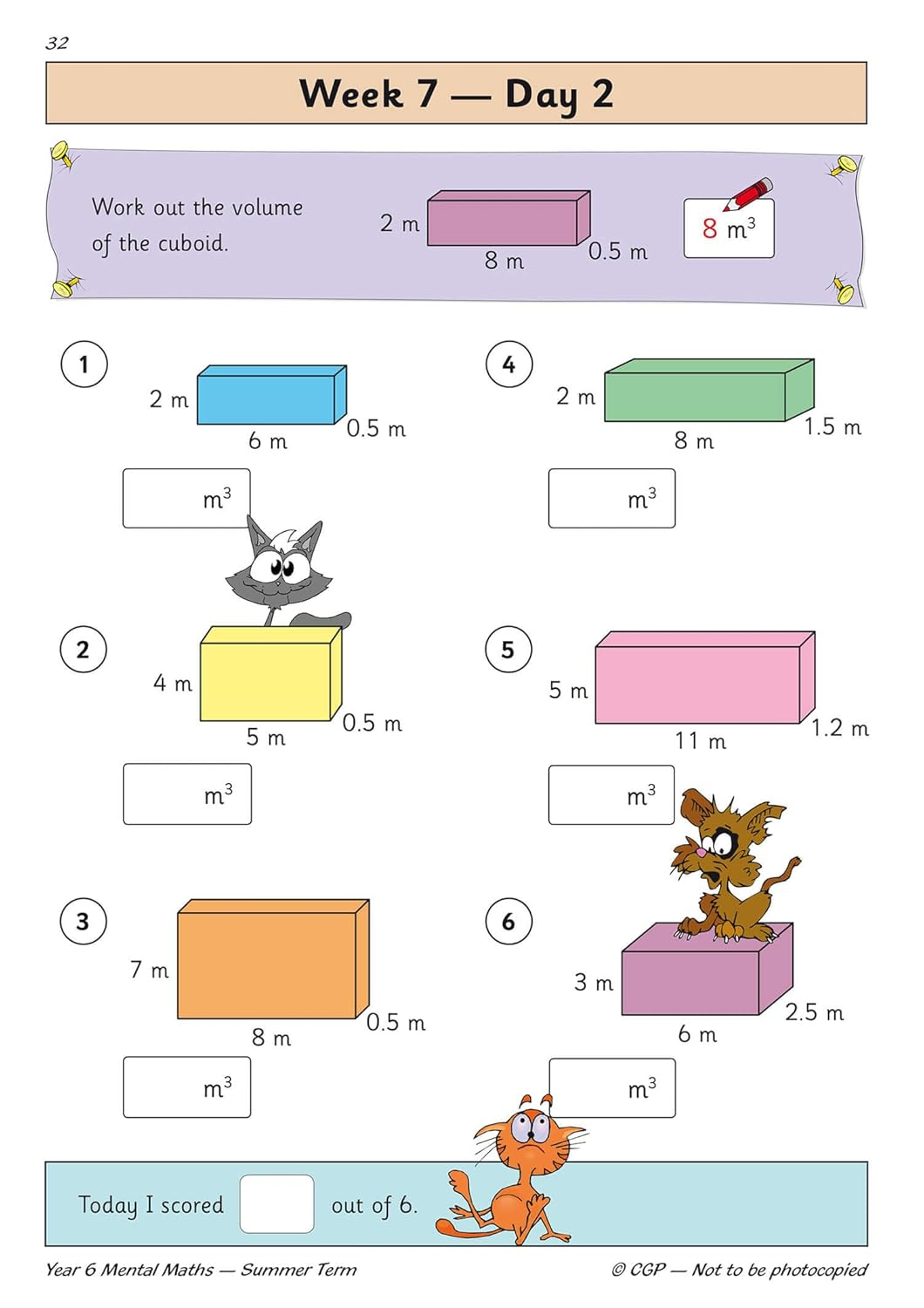 KS2 Mental Maths Year 6 Daily Practice Book: Summer Term image number 1