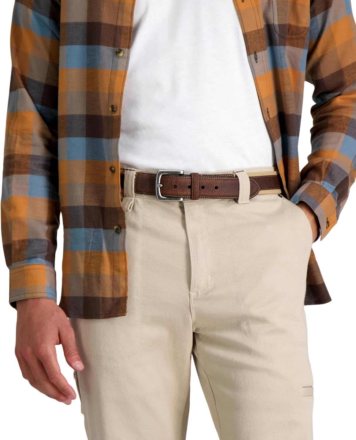 Levi'S Men'S Comfort Stretch Casual Fabric Belt image number 4