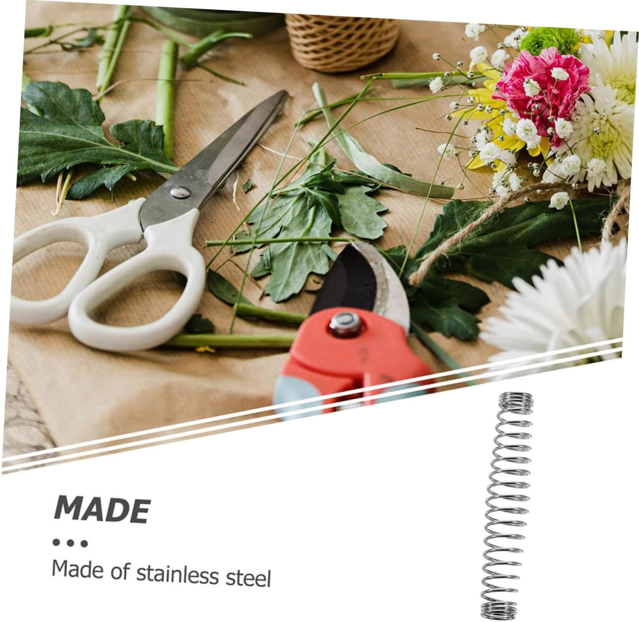 CIYODO 50Pcs Gardening Scissors Pruning Shears for Gardeners Bonsai Pruning Shears Springs for Trimming Trees and Flowers in Garden Hand Sheer for Shrubs image number 2