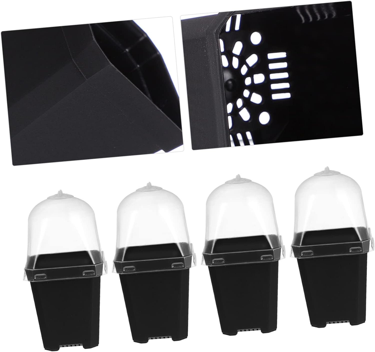 10Pcs Thickened Plastic Plant Starter Pots Indoor Seedling Pots for Flower Garden Garden Supplies image number 6