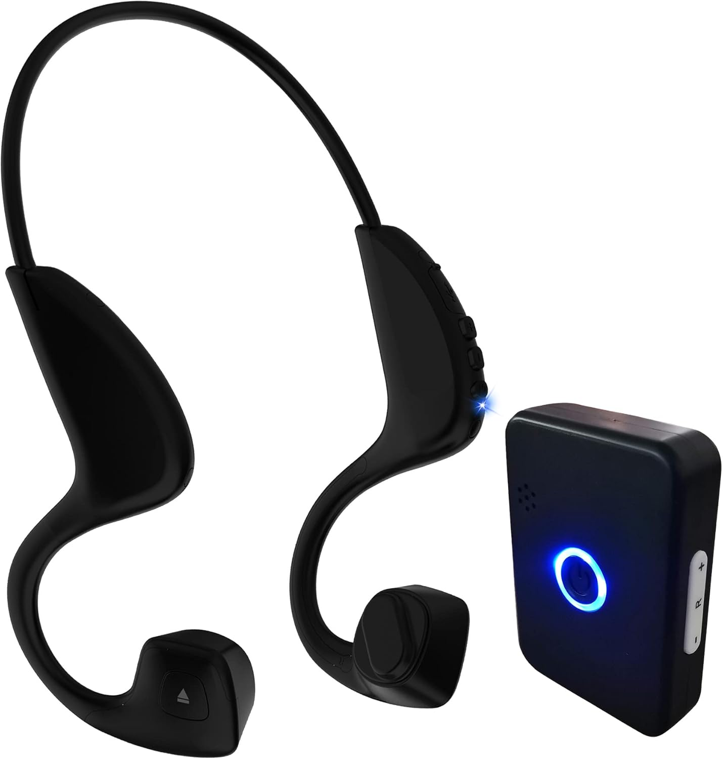 Wireless Bone Conduction Hearing Assist Impaired Headsets with Hearing Mic Sound Transmitter -Wireless TV Listening Headphones Earphones for Seniors & Elderly with Hearing Loss image number 1