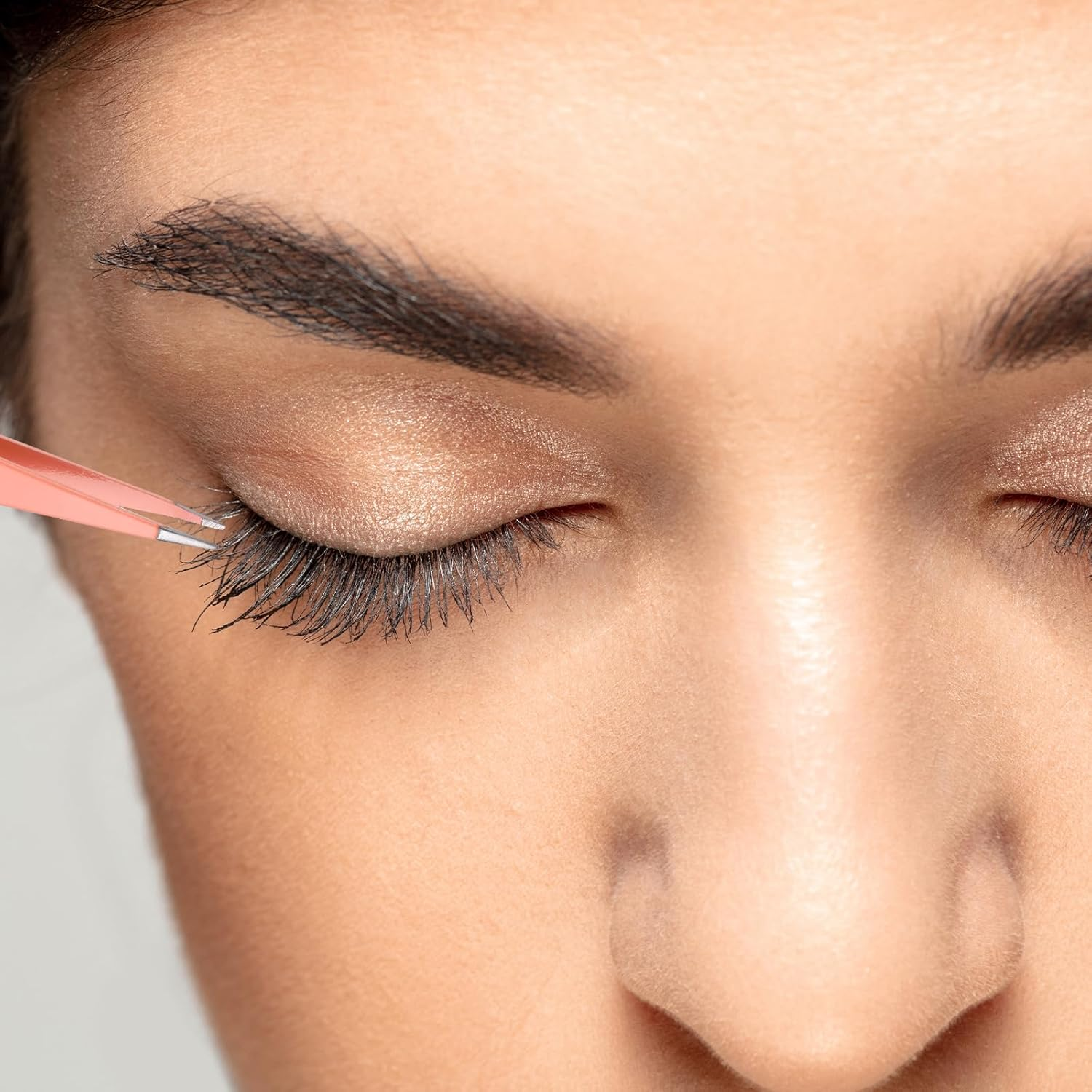 Qianyu Mini Portable Eyebrow Tweezers Set Professional Stainless Steel Outdoor Travel Tweezers Slant Tip and Pointed Precision Eyebrows Tweezers Very Precision for Facial Hair Removal image number 1