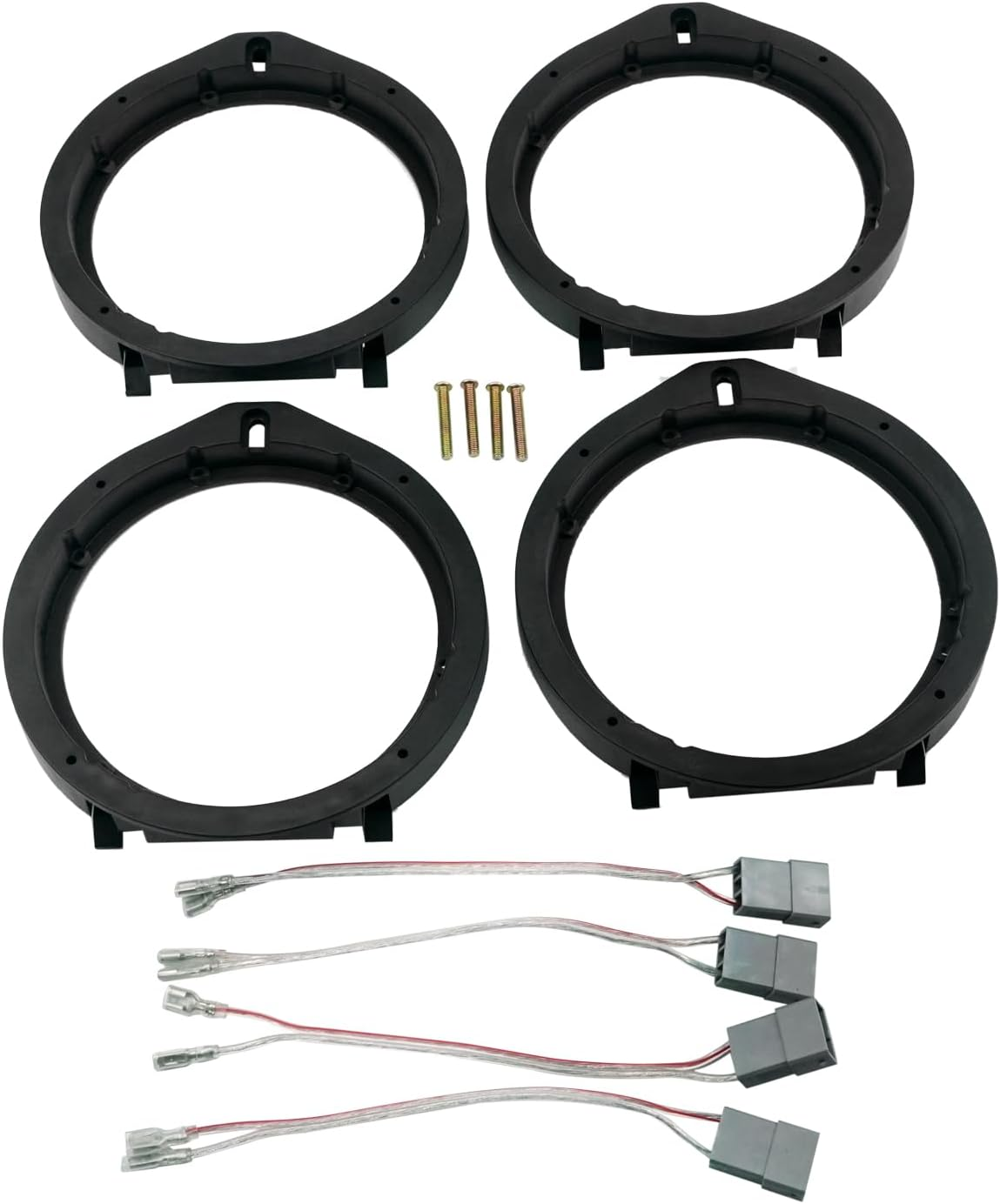 Car Stereo Door Speaker Adapter Mounting Plates 6.5/6.75 Inch 165Mm Spacer Rings Bracket with Wiring Harness Fit for Hon-Da Civic 2006-2011 CRV 2012-2013 Insight 2010-2013 Odyssey CRZ 2011-2013