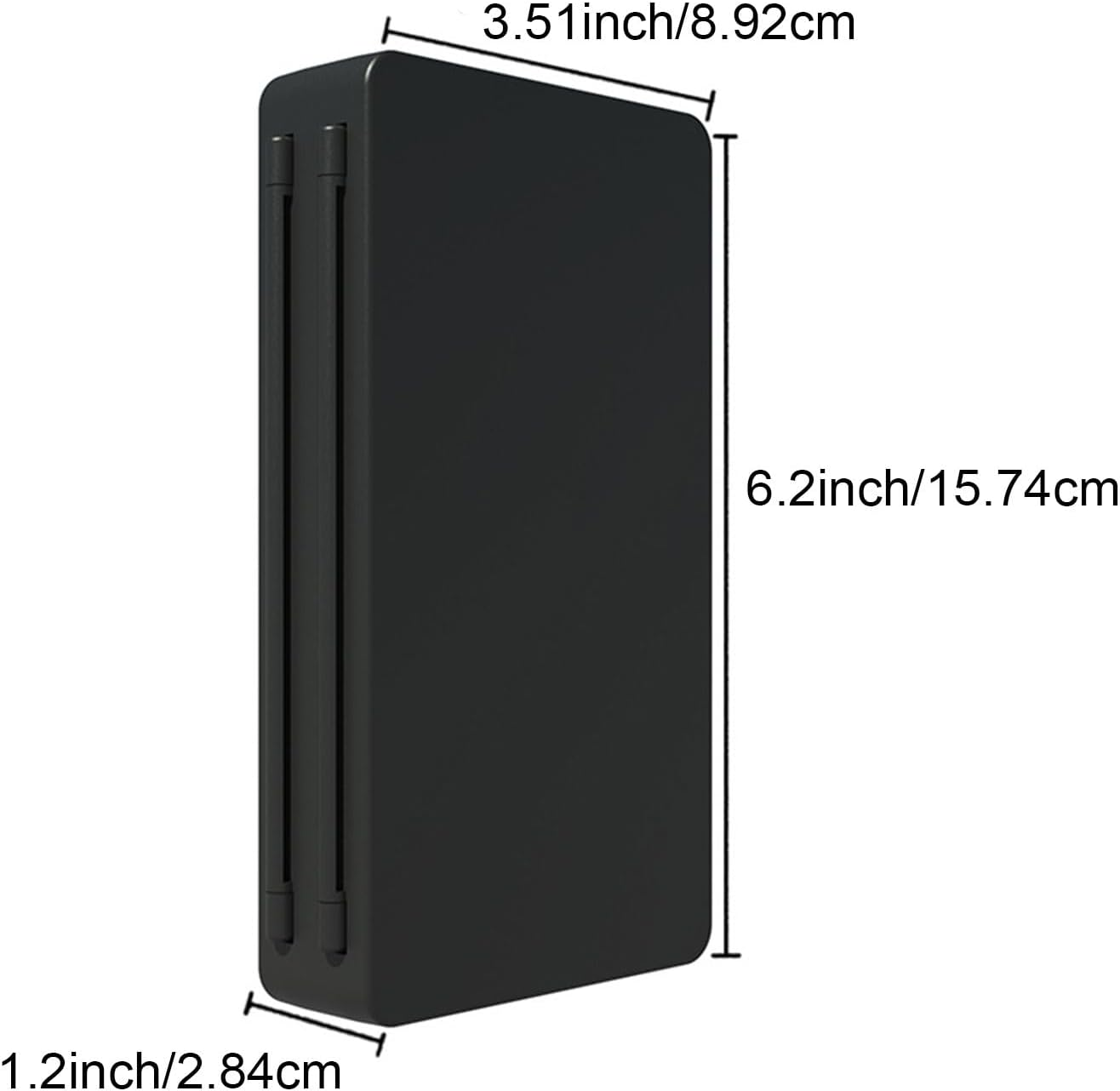 Wesoke Game Card Case for Nintendo Switch/Oled/Lite or Micro SD Memory Cards, Portable Black Game Card Storage Holder Box Cartridge Case with 48 Game Card Slots & Magnetic Closure & Hard Shell image number 2