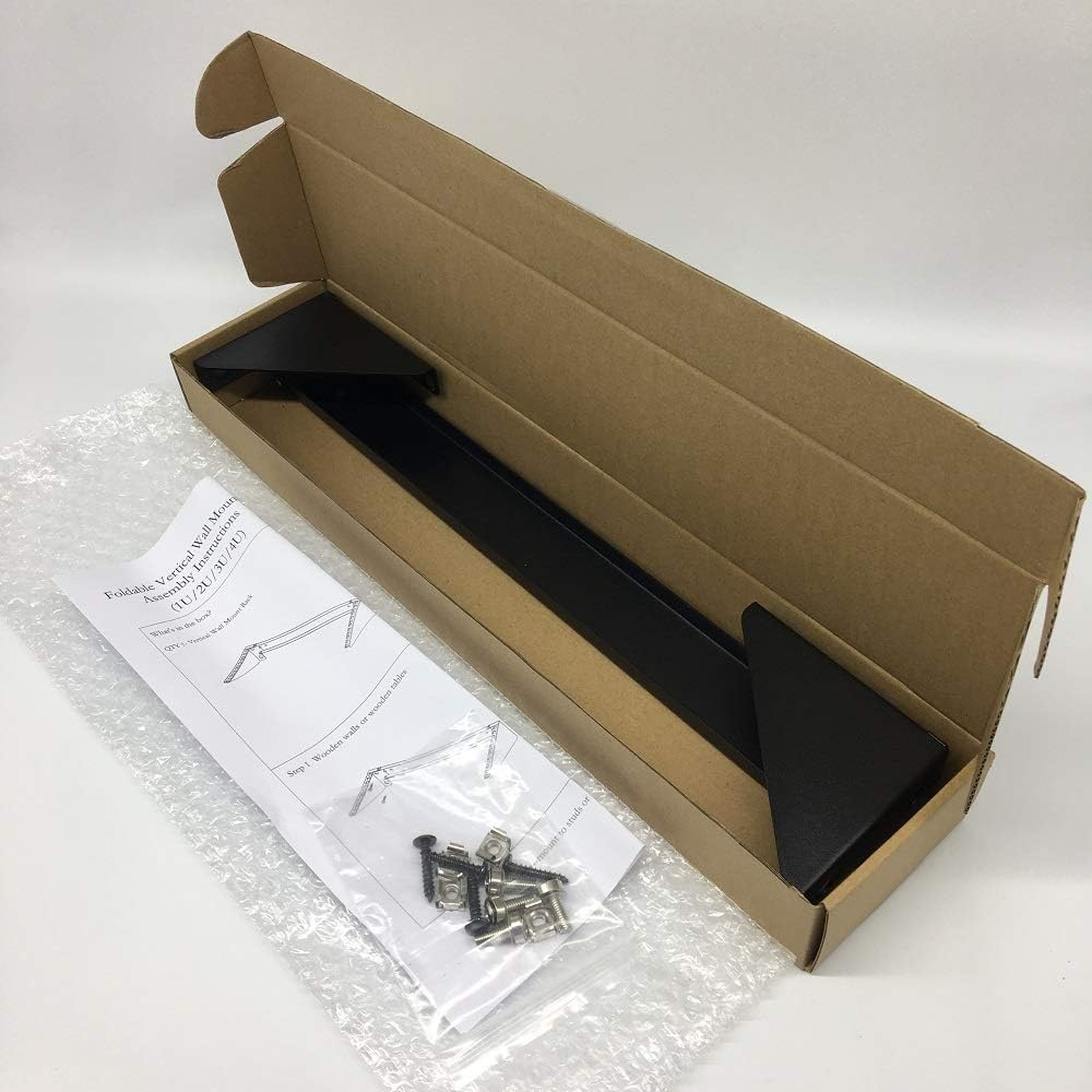 Jingchengmei 2U 19 Inches Lightweight Folding Steel Wall Mountable Simple Vertical Rack and Server Rack (2U35P) image number 1