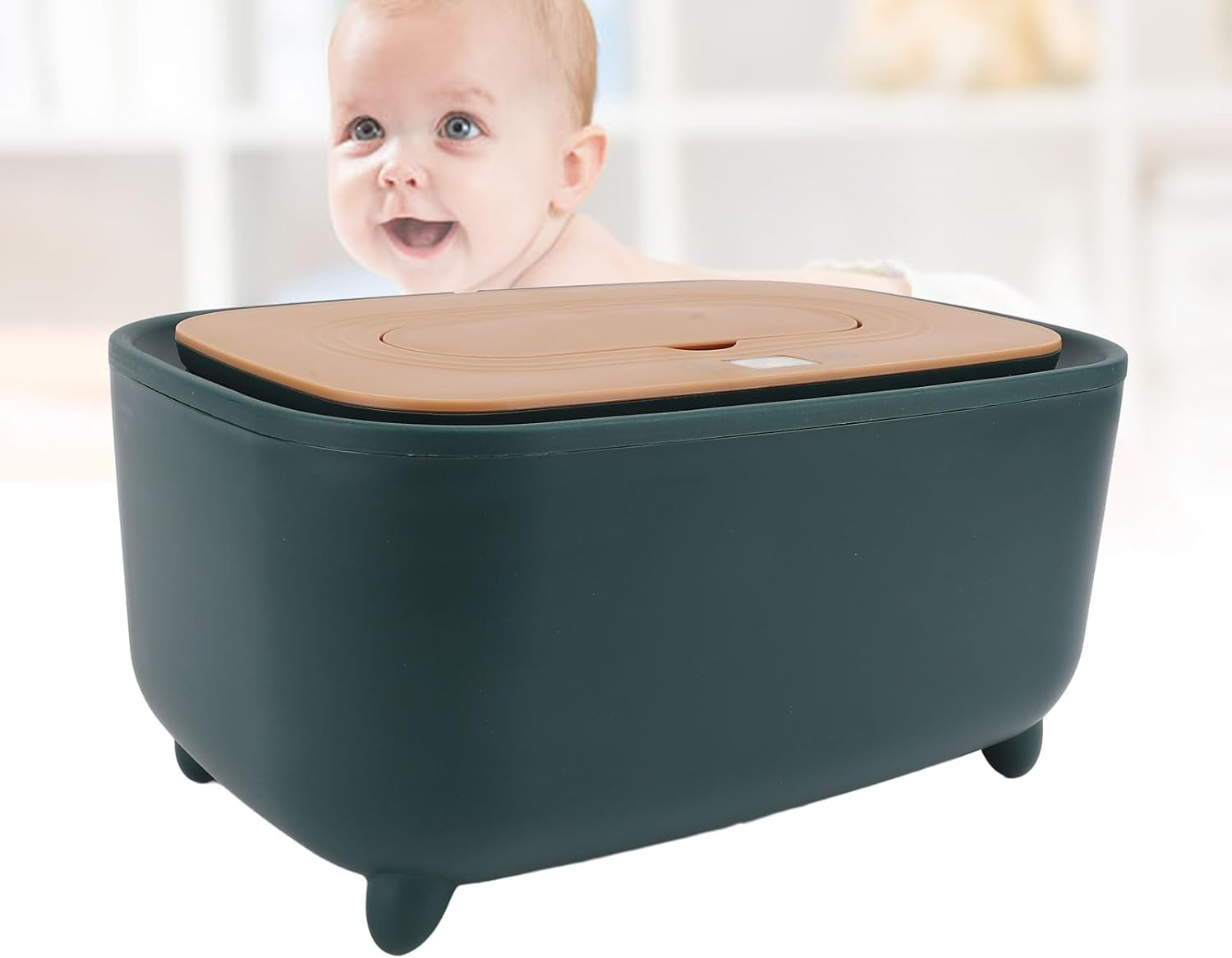 Omabeta 1PCS Baby Wipe Warmer with 16 Heating Modes 40℃ to 55℃,Hold 120-150 Wipes, Wet Wipe Dispenser Heater for Car Baby Shower,Maintain up to 36H Constant Temperature,23X15.5X11Cm/9.1X6.1X4.3In image number 1