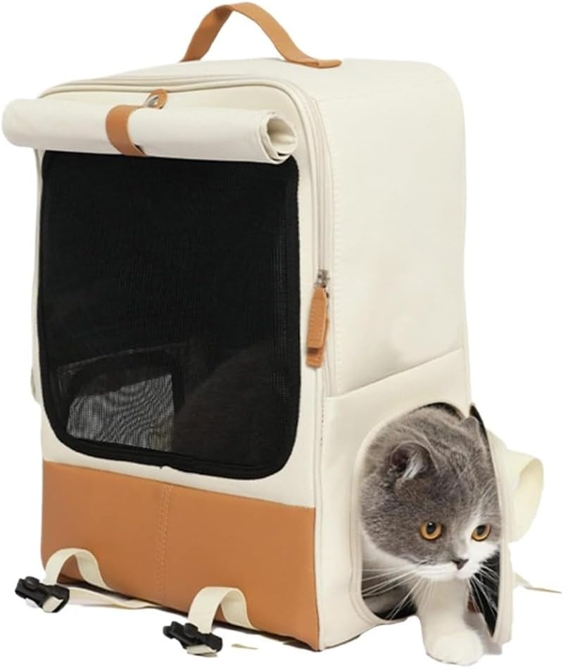 Cat Bag Dog Carrier Pet Carrier Foldable Pet Backpack Carrier for Outdoor Adventures Spacious and Convenient for Dogs and Cats Cat Carrier Pet Bag Carrier image number 6