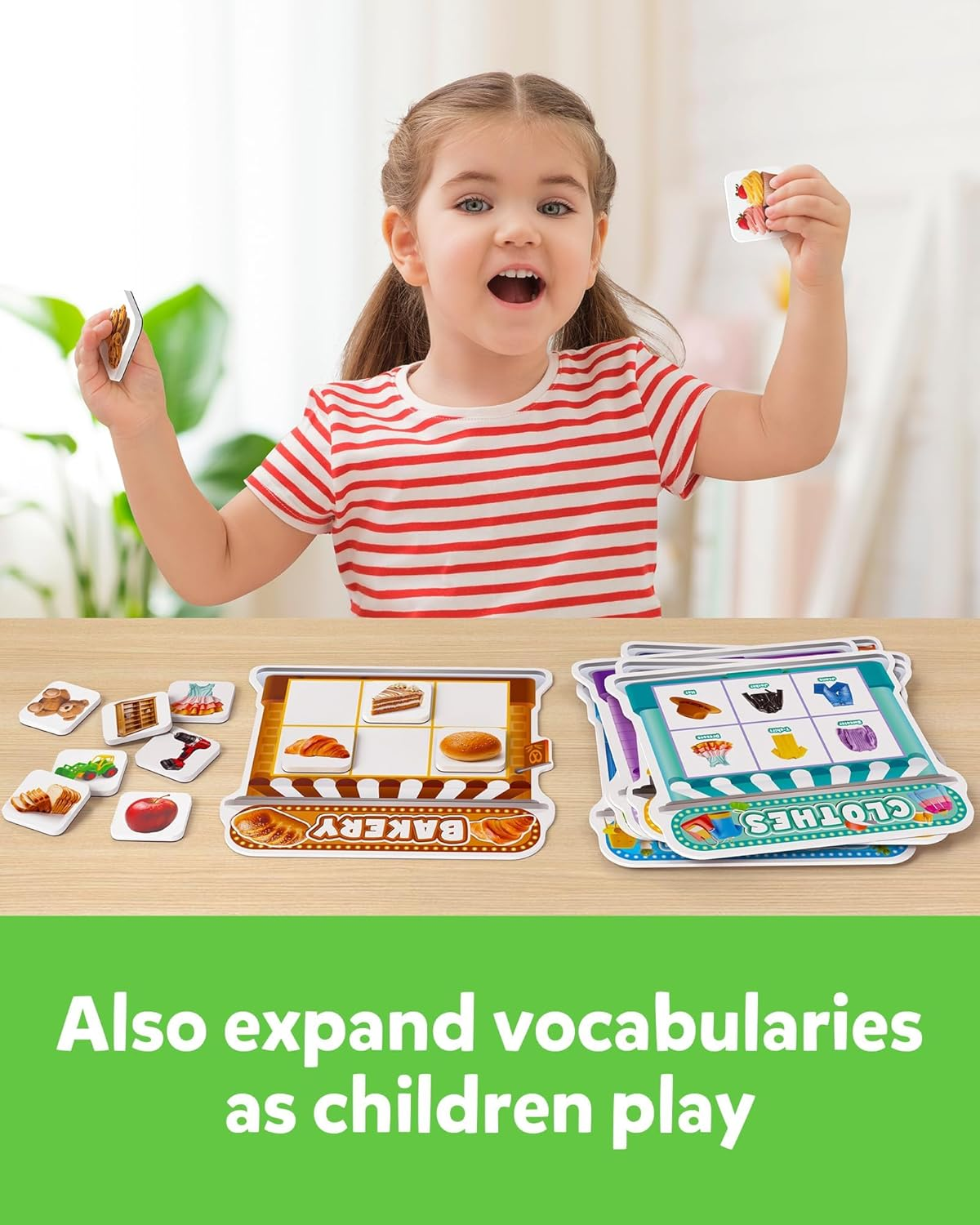 Coogam Fridge Magnets Sorting Toys, Fine Motor Montessori Magnetic Matching Game, Food Pets Grocery Furniture Toy Playset, Educational Learning Sensory Toy Toddler Ages 3-8 image number 2