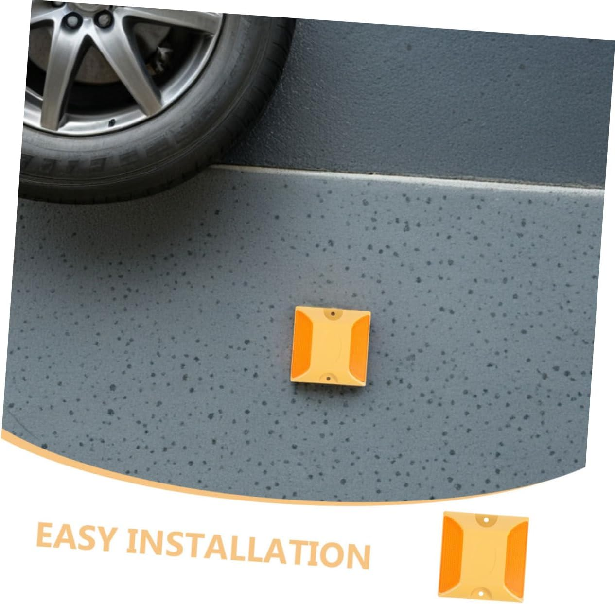 12Pcs Reflective Driveway Markers Heavy-Duty Abs Pavement Studs for Sidewalks and Freeways Crack-Resistant Road Reflectors Easy Installation for Driveways image number 2