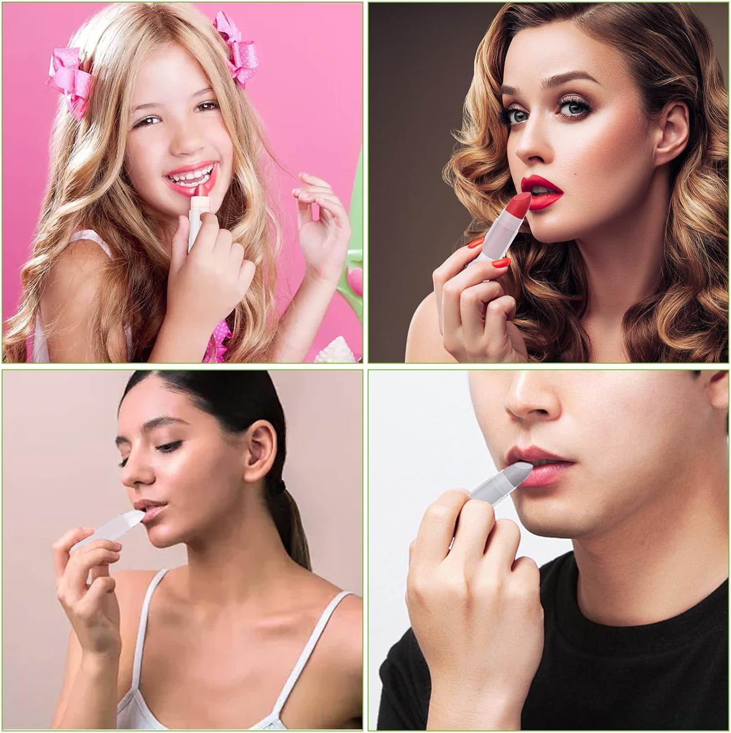 GBACHOOSE 200PCS Plastic Lip Balm Tubes 5Ml/5G Clear Lip Balm Containers with Filling Tray and Spatula, Rotating Type Refill Lip Chapstick Tubes Empty with Cap for DIY Make Up - 200Pcs-Pink image number 3