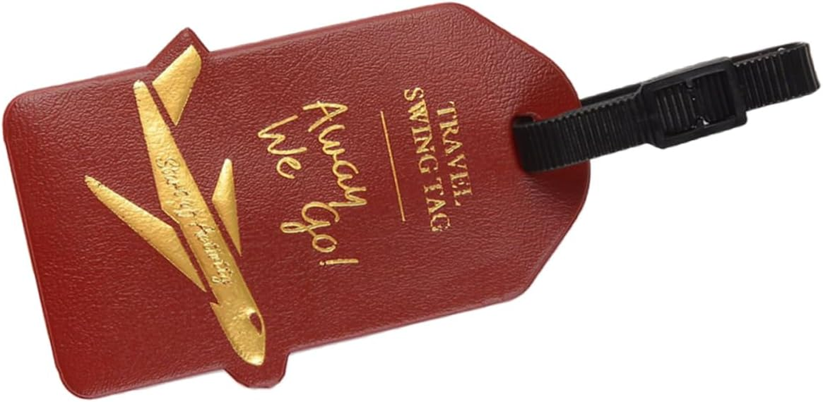 BUTIFULSIC Baggage Tag Airplane Design Luggage Tag Travel Suitcase Hanging Label Checked Baggage Tag Luggage Name Tag Suitcase Boarding Tag for Handbag Random Color