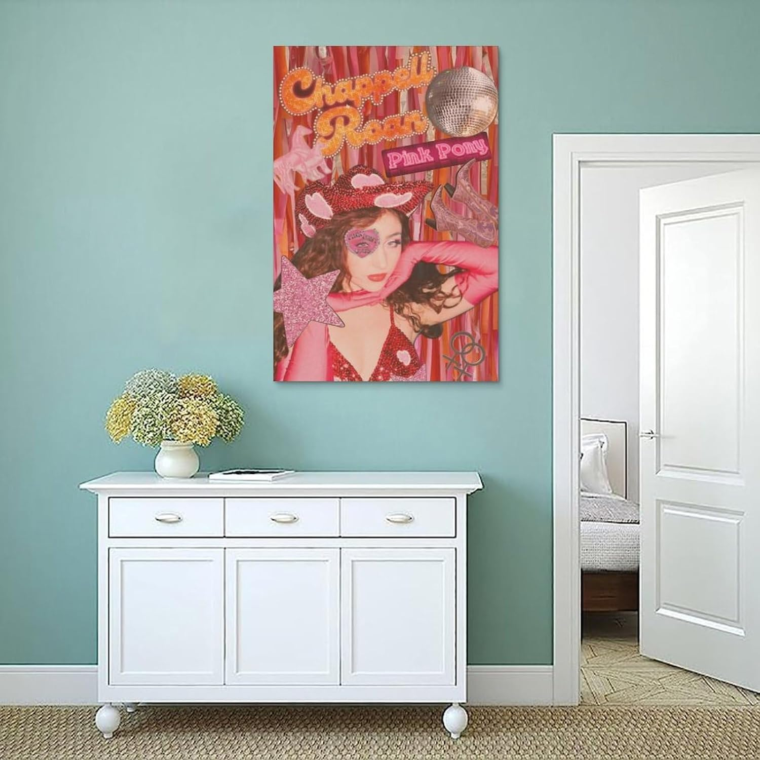 Chappell Roan Poster Pink Vintage Poster Canvas Painting Wall Art Picture Home Decor Print for Bedroom Living Room Dorm Study Bar Office 12X18Inch(30X45Cm) image number 4