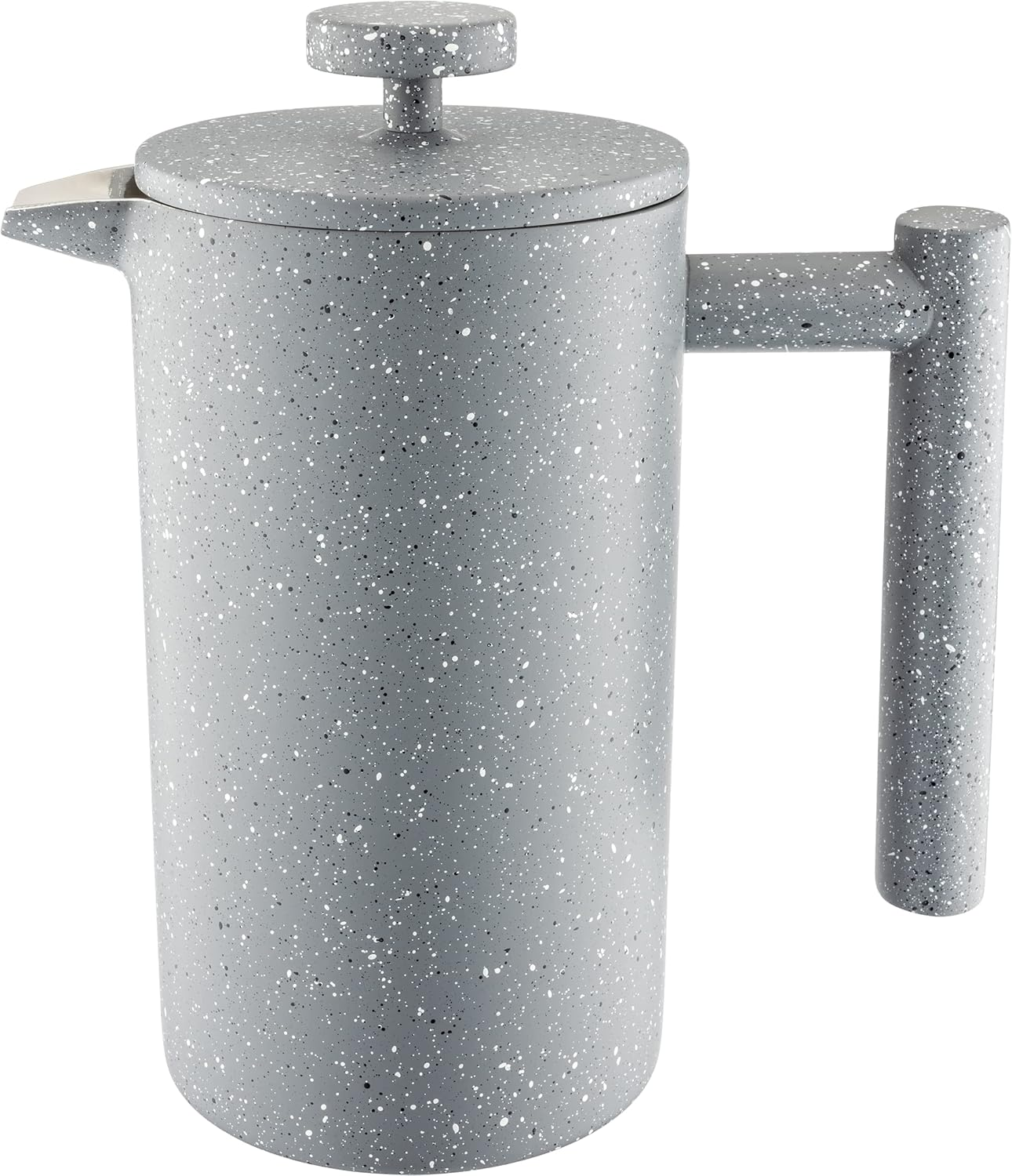 Caf&eacute; Ol&eacute; CFD Granite Cafeti&egrave;re, 18/10 Stainless Steel Double Wall Body and Mesh Filter, Black Granite Effect Finish, 350Ml (3 Espresso Cups or 1 Mug)