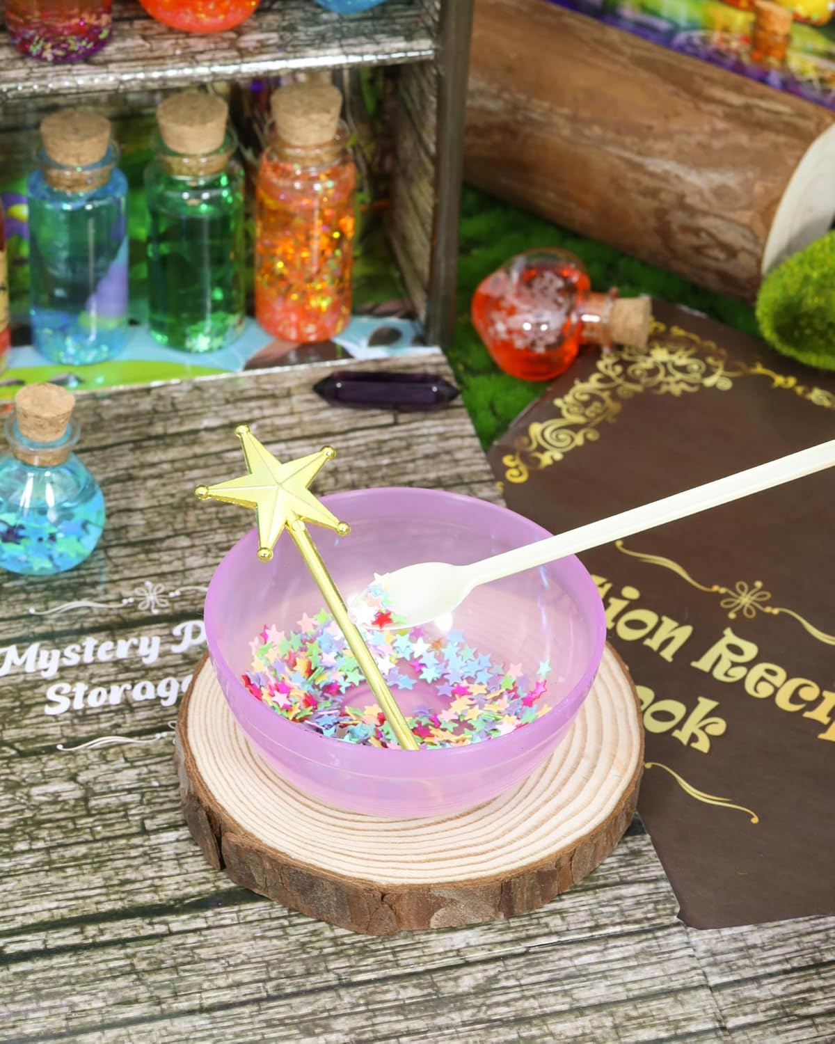 Magic Potions Kit for Kids &ndash; DIY Potion Making Set with 20+ Glow-In-The-Dark Bottles & Accessories, Fun Science Experiment Craft for Boys & Girls, Wizard Role Play for Ages 6+ image number 1