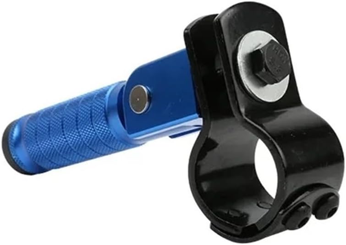 ALCON CNC 90-Degree Folding Pedals Aluminum Alloy 8Mm Pedal Motorcycles Parts Motorcycle Rearset Footrests Foot Rest Foot Pegs(Red)