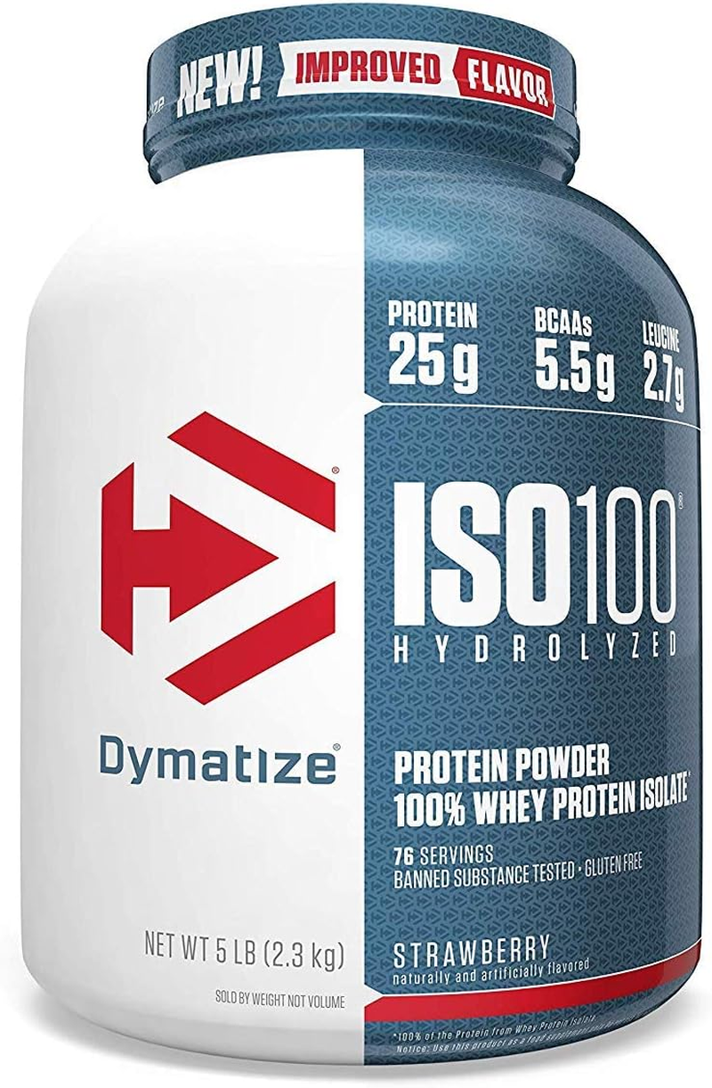 Dymatize Iso-100 Strawberry - 5 LBS image number 5