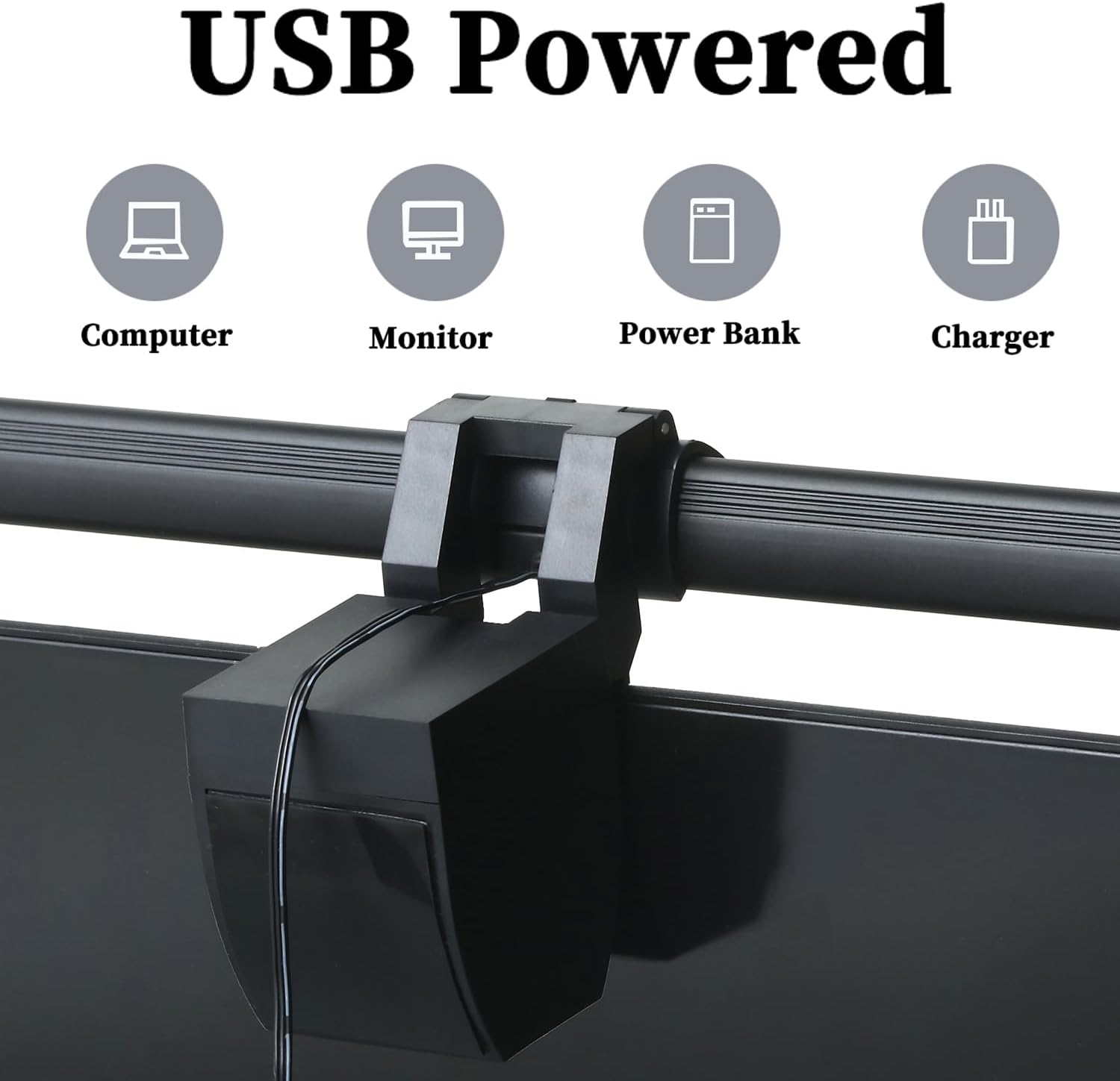 Computer Monitor Light Bar, LED Screen Light Bar for Workspace, Dimmable Monitor Lamp, Button Control Monitor Lamp for Desk/Office/Home/Game, for Eye Caring image number 1