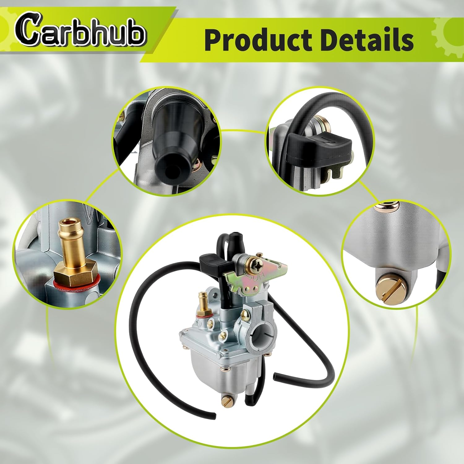 Carbhub SUZUKI JR 50 JR50 Carburetor + Air Filter Box Assembly 1978-2006 Carb image number 4