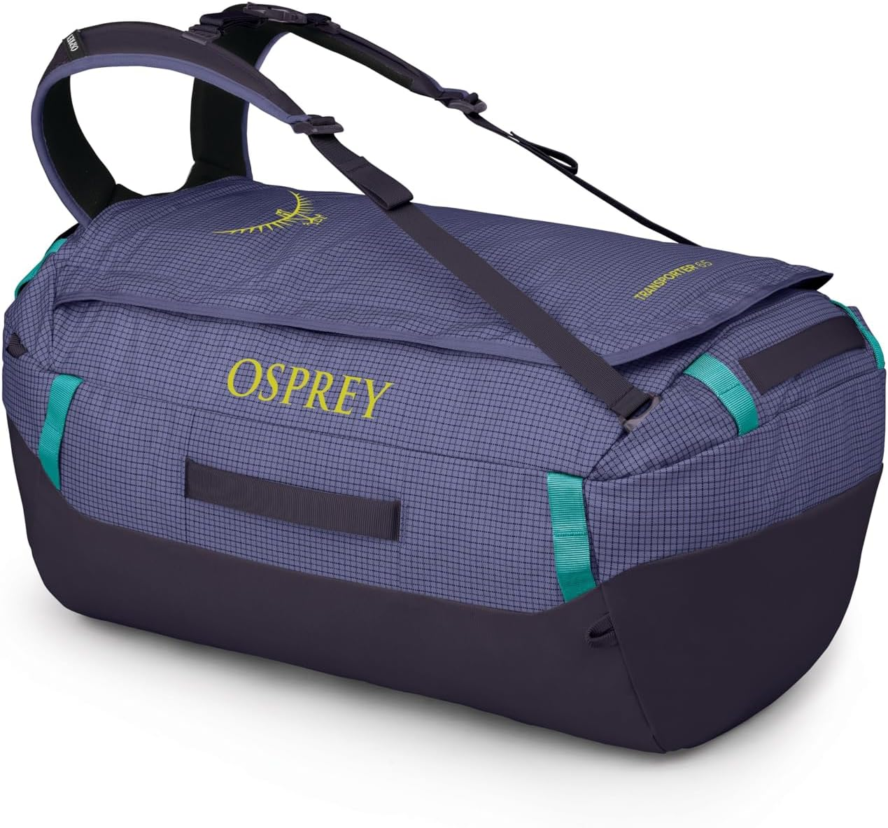 Osprey Transporter Travel Duffel Bag, Blue Flame/Nocturnal Blue, 40L
